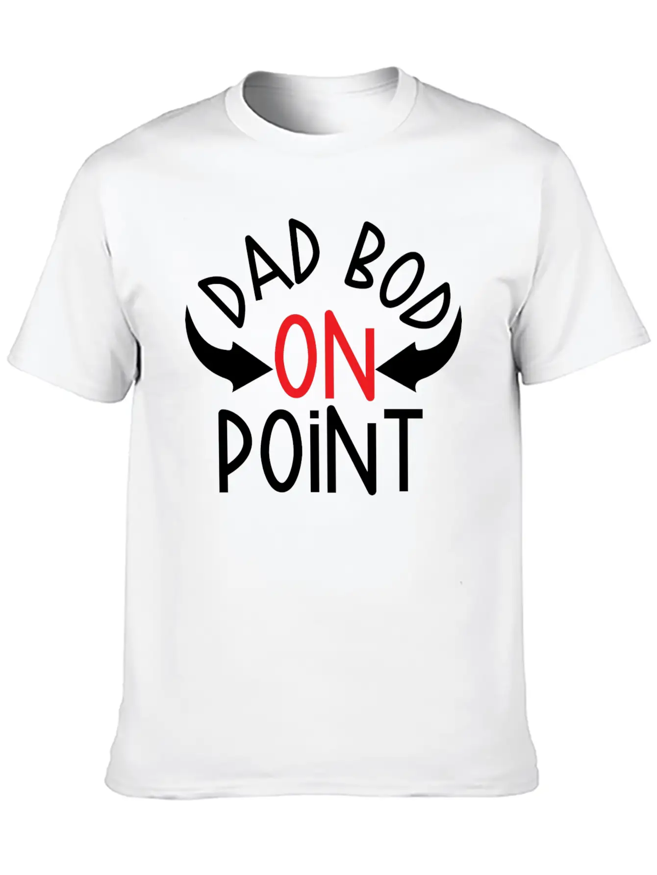 Dad Bod On Point, Fathers Day Unisex Casual T-Shirt – Clean Design For Daily Comfort