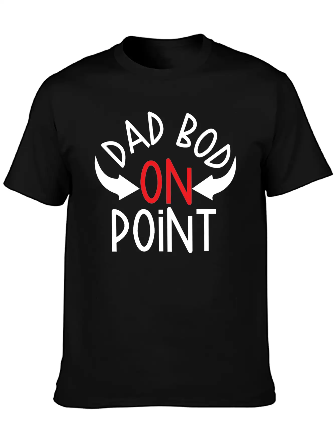 Dad Bod On Point, Fathers Day Unisex Casual T-Shirt – Clean Design For Daily Comfort