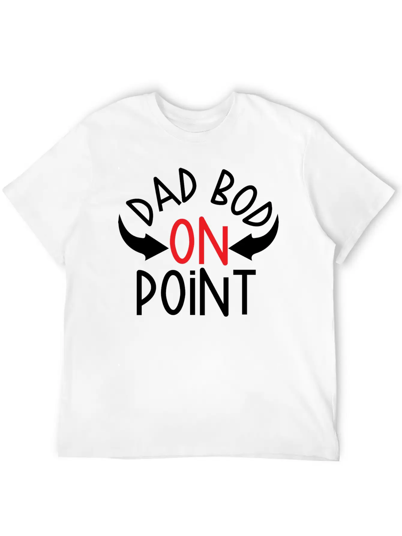 Dad Bod On Point, Fathers Day Unisex Casual T-Shirt – Clean Design For Daily Comfort