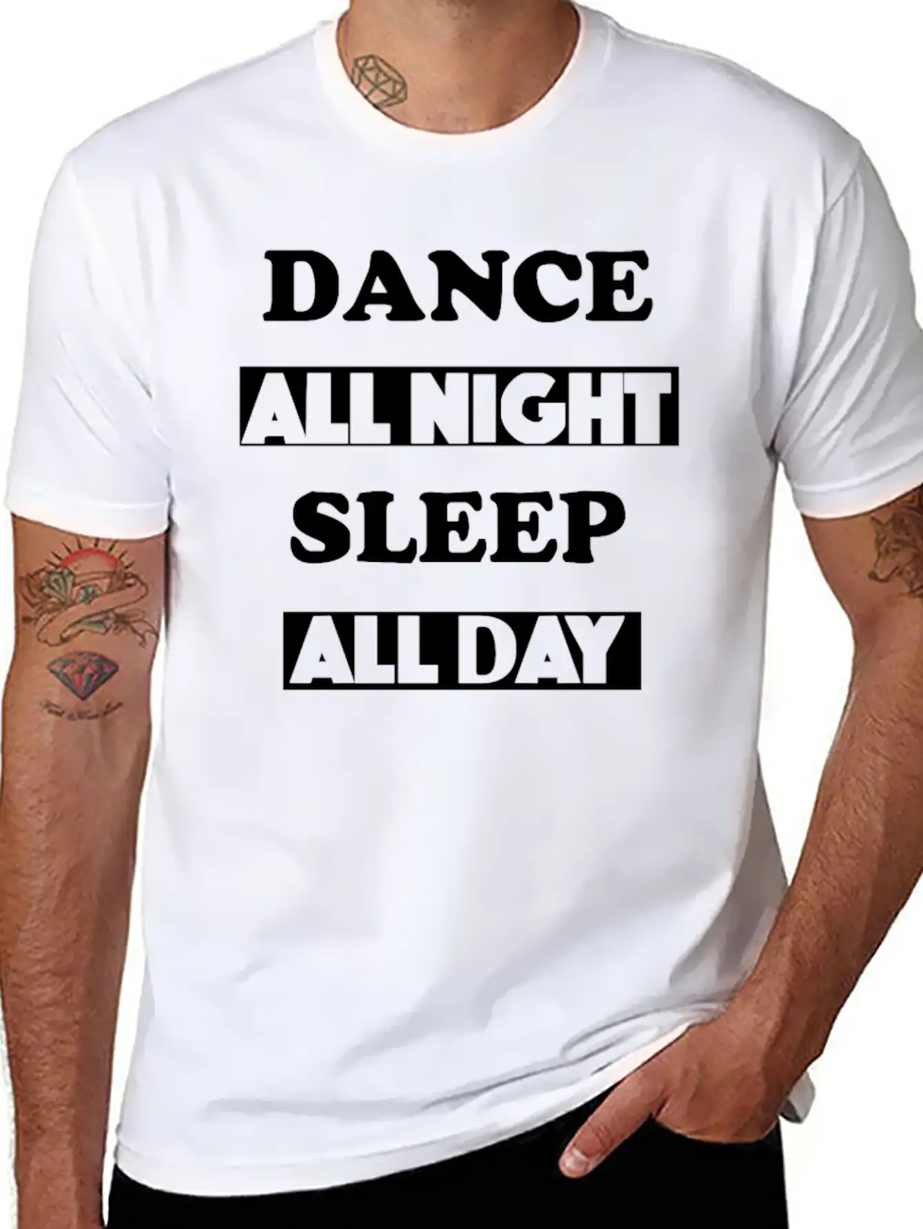 Dance All Night Unisex Casual T-Shirt – Clean Design For Daily Comfort