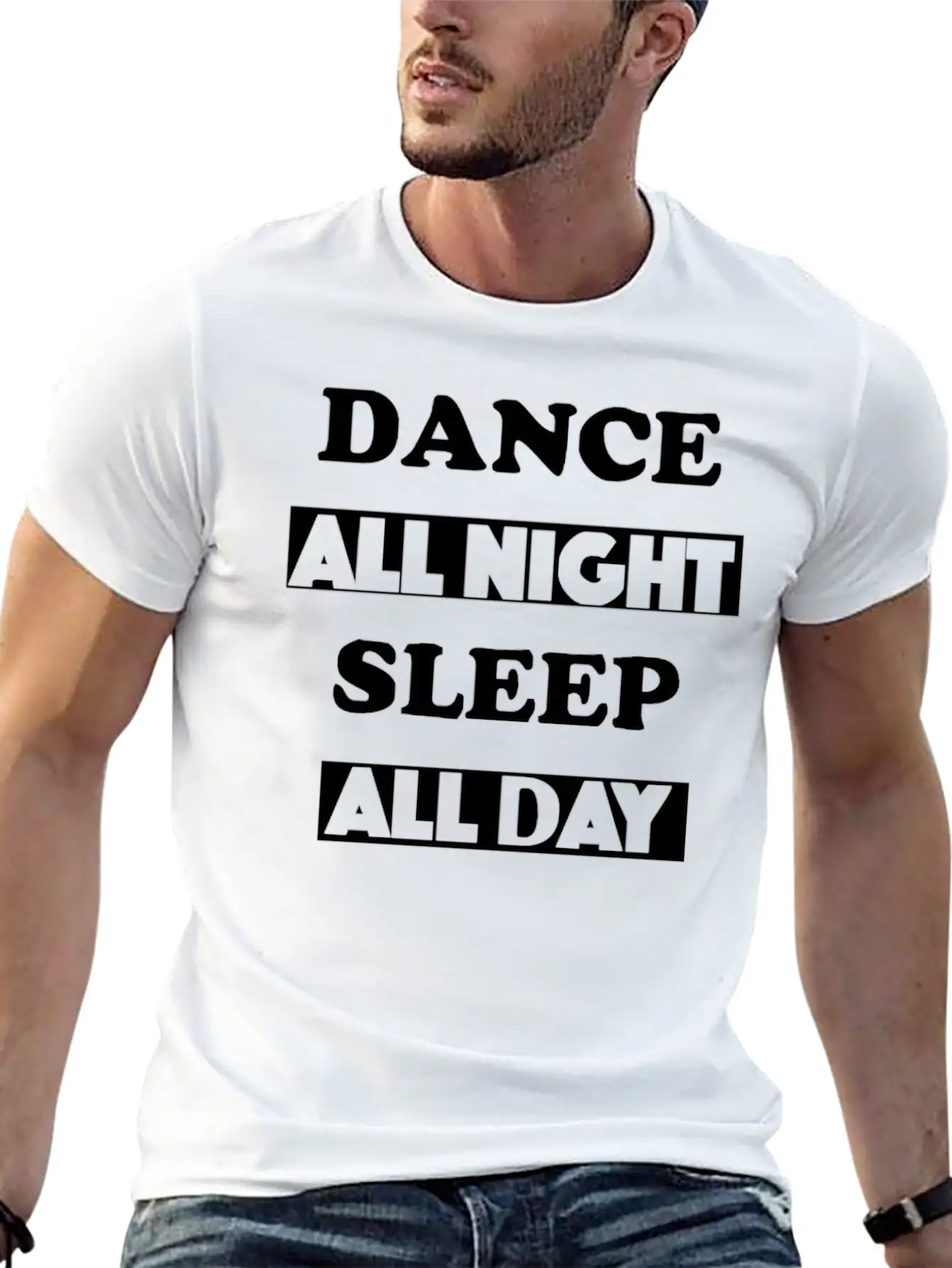 Dance All Night Unisex Casual T-Shirt – Clean Design For Daily Comfort