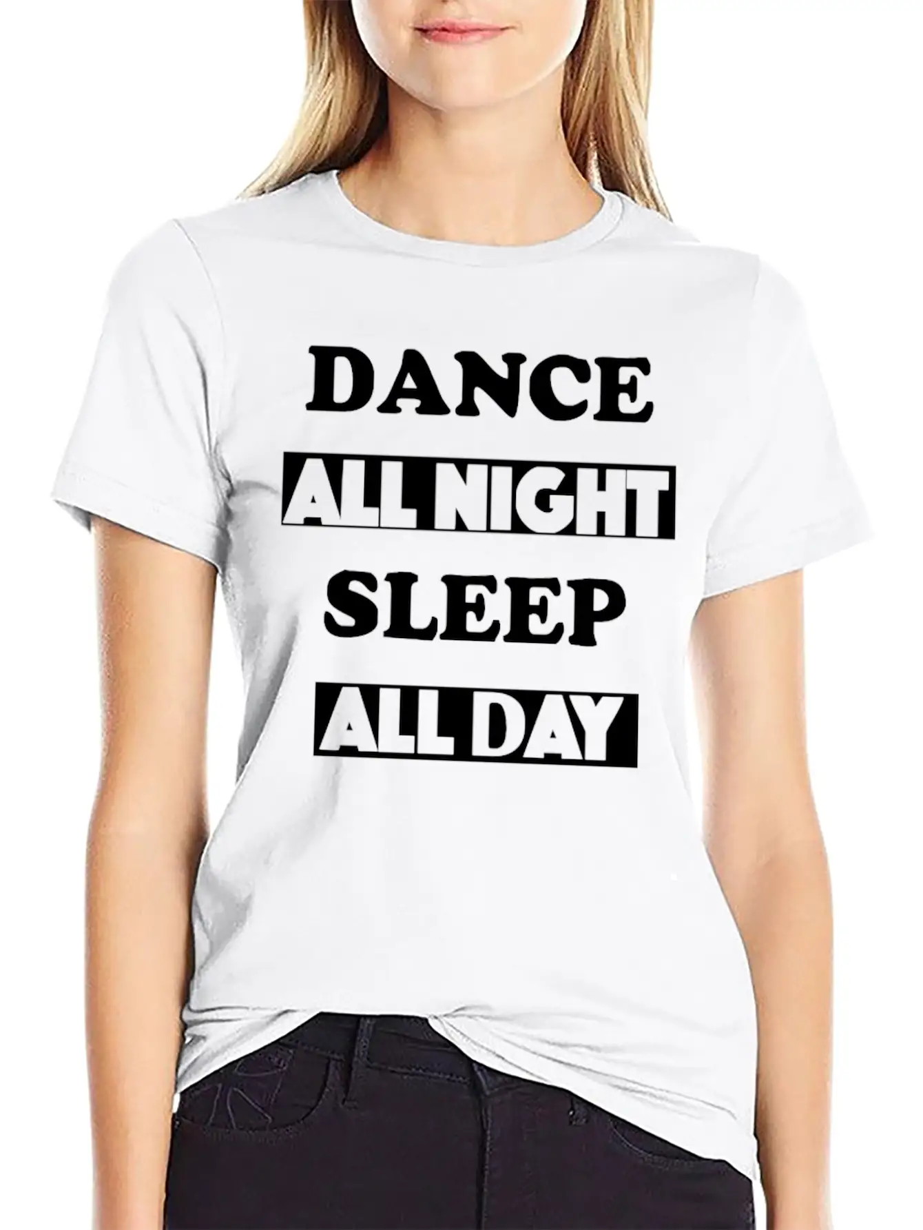 Dance All Night Unisex Casual T-Shirt – Clean Design For Daily Comfort