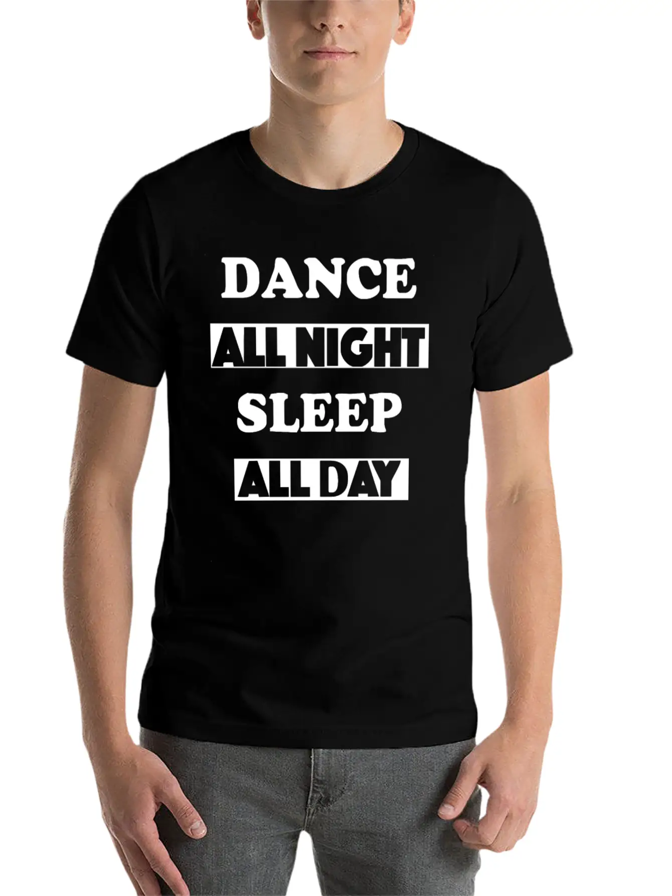 Dance All Night Unisex Casual T-Shirt – Clean Design For Daily Comfort