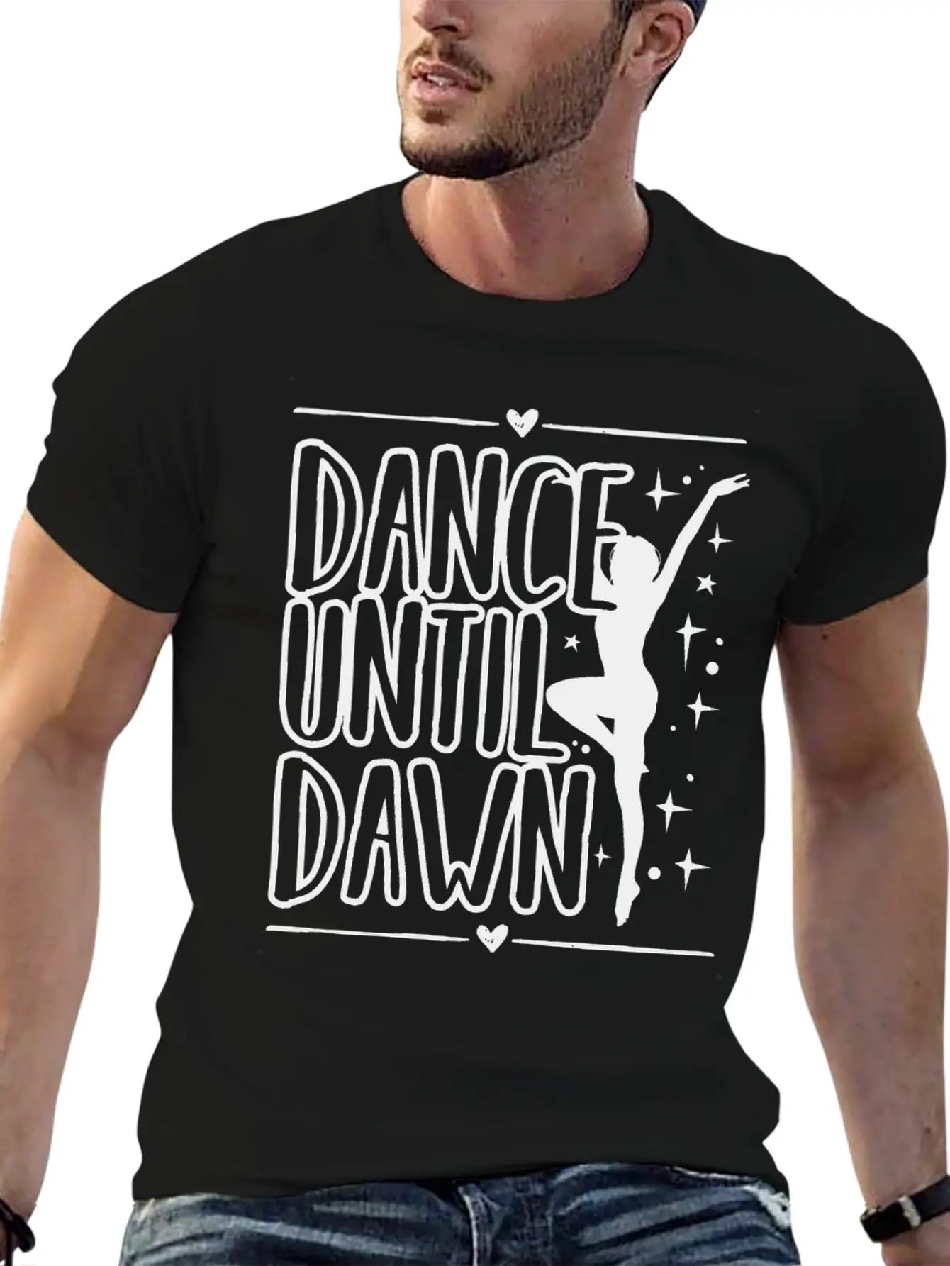 Dance Until Dawn Unisex Casual T-Shirt – Clean Design For Daily Comfort