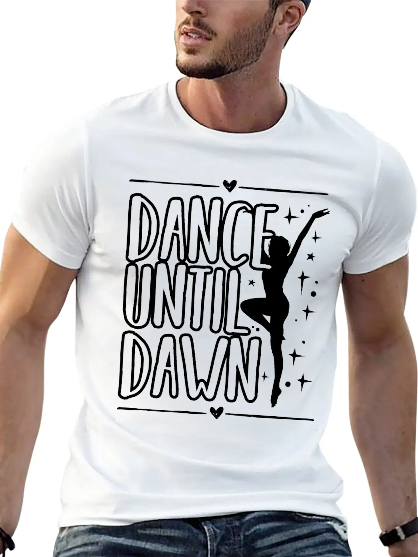 Dance Until Dawn Unisex Casual T-Shirt – Clean Design For Daily Comfort