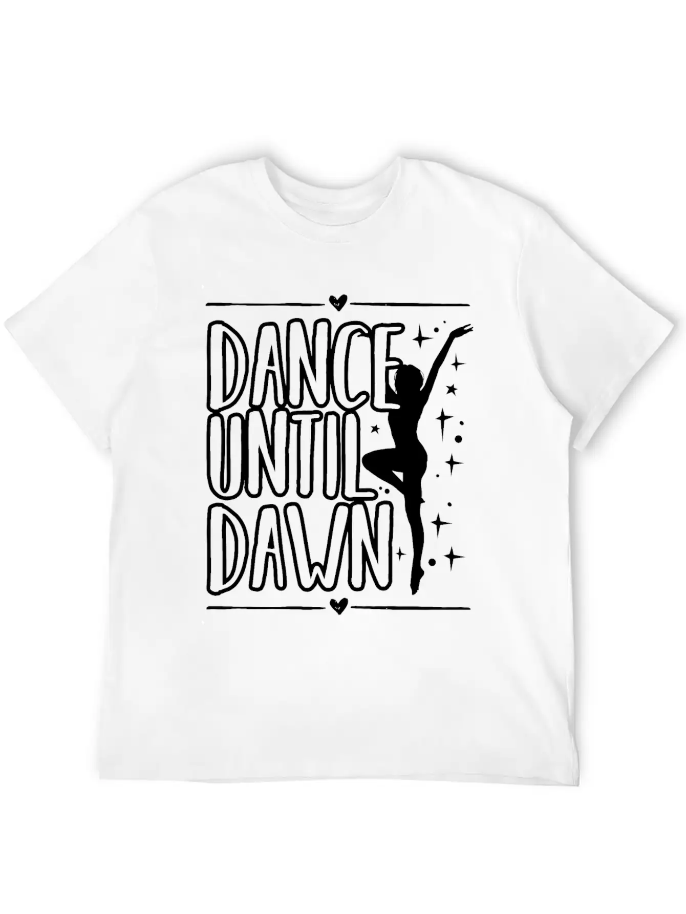 Dance Until Dawn Unisex Casual T-Shirt – Clean Design For Daily Comfort