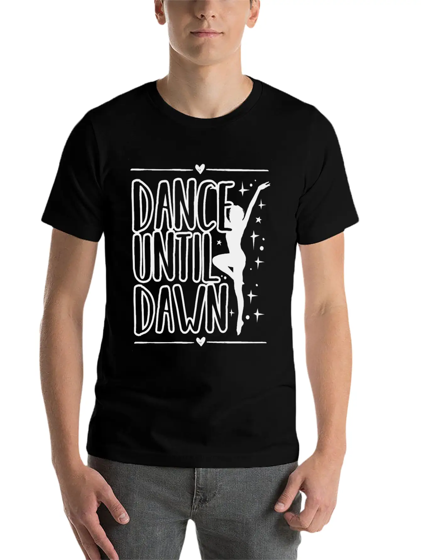 Dance Until Dawn Unisex Casual T-Shirt – Clean Design For Daily Comfort
