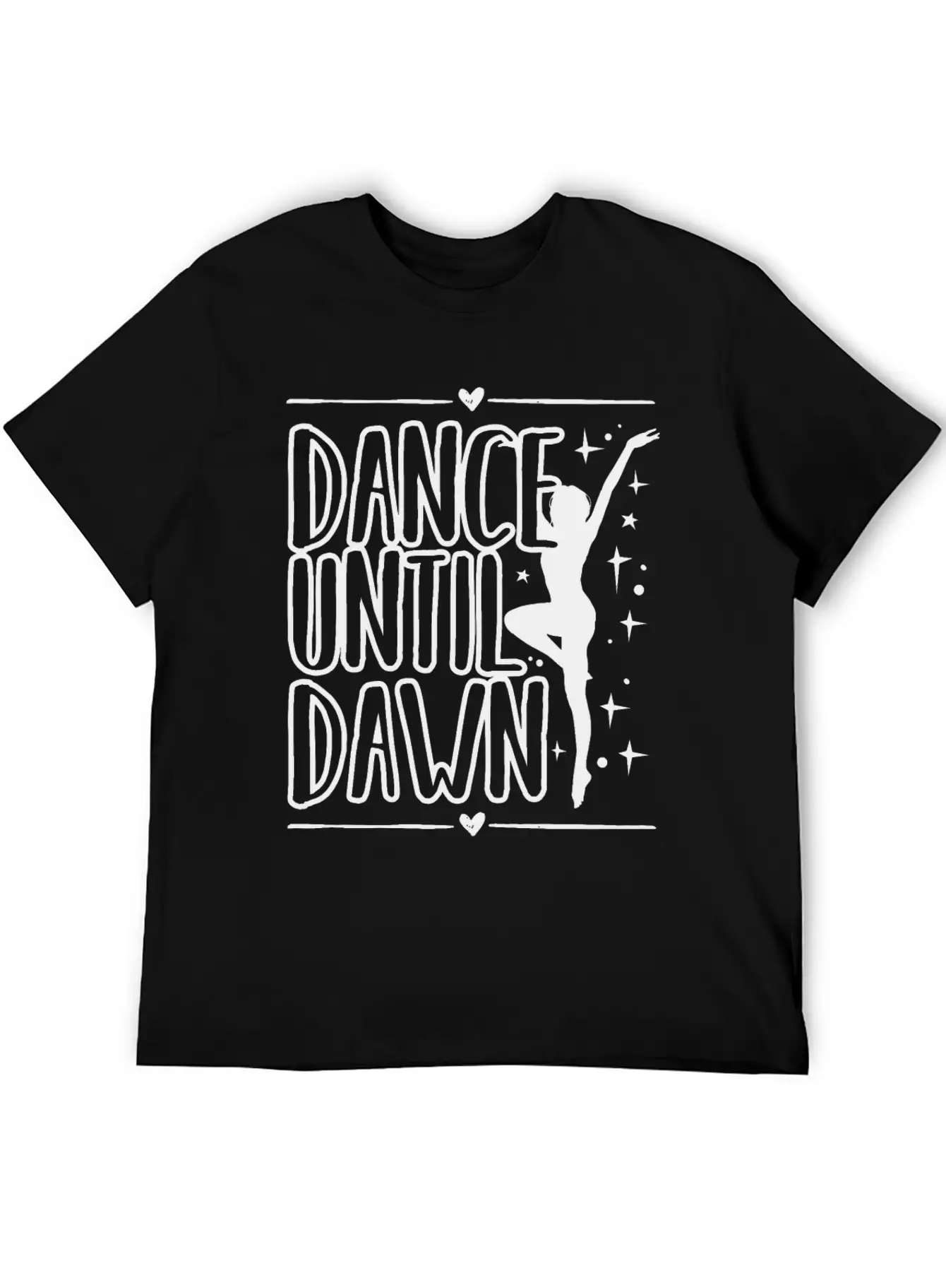 Dance Until Dawn Unisex Casual T-Shirt – Clean Design For Daily Comfort