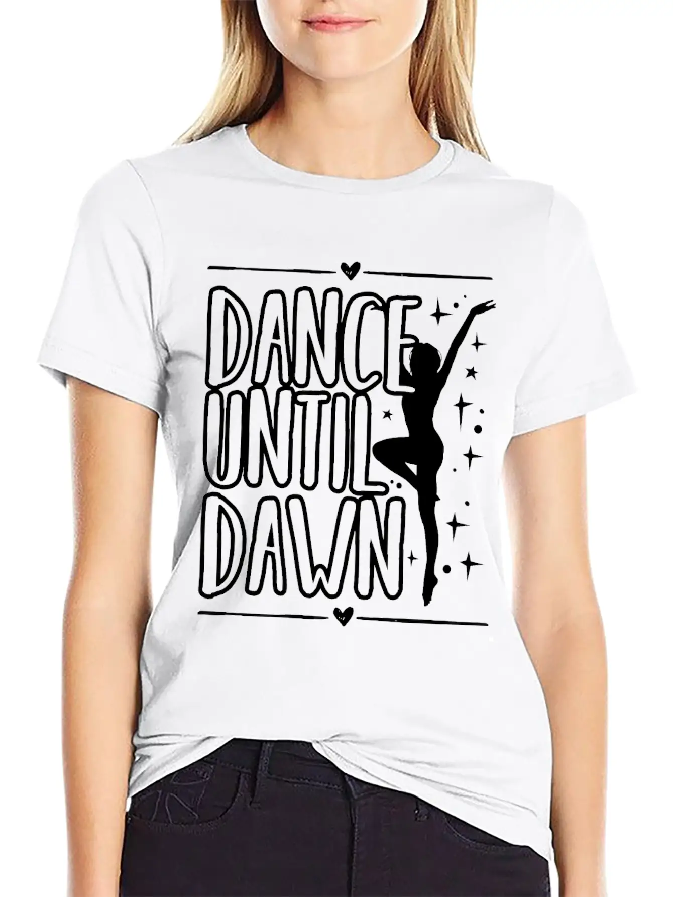 Dance Until Dawn Unisex Casual T-Shirt – Clean Design For Daily Comfort