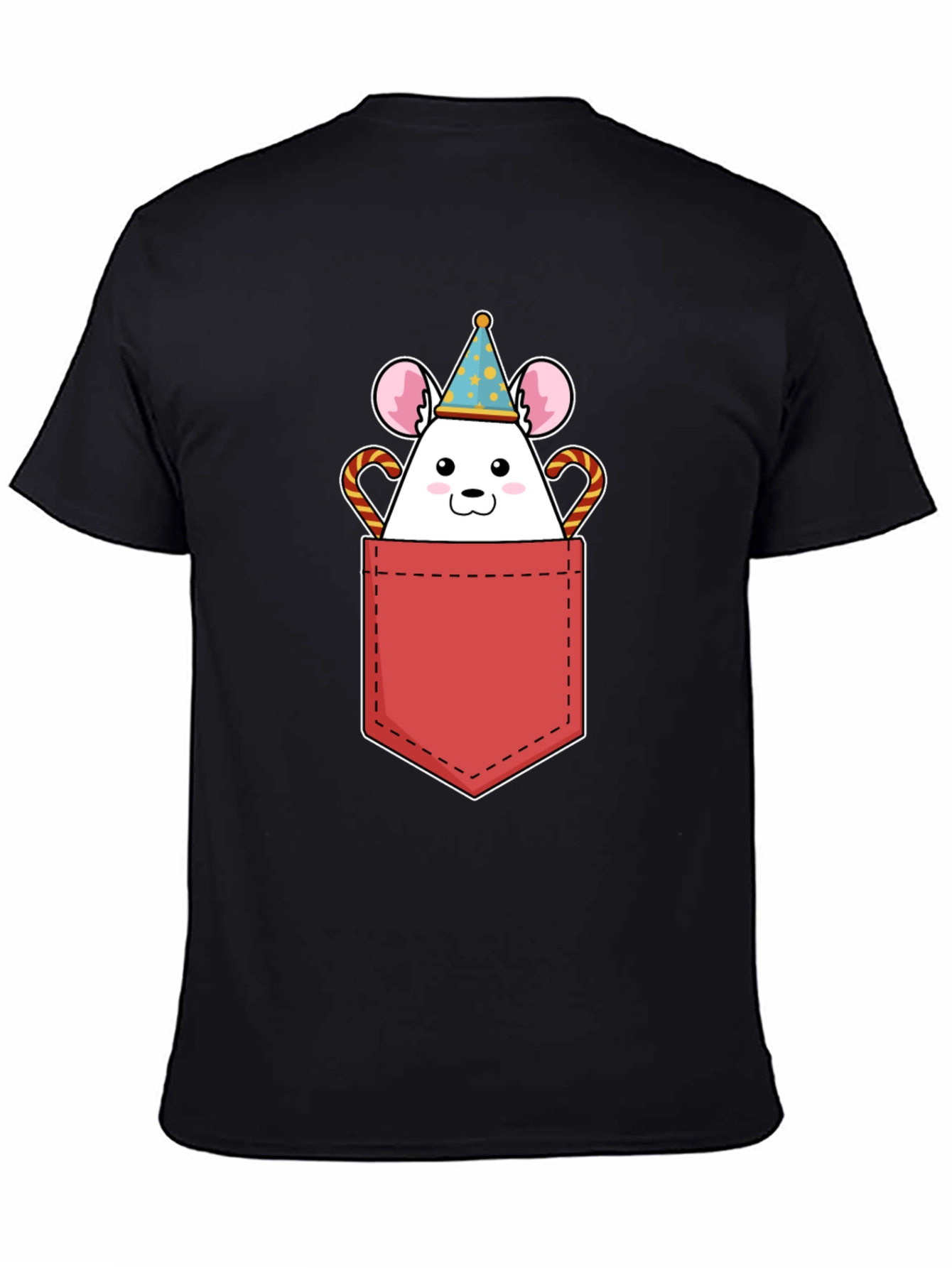 Cute Mouse Pocket T-Shirt