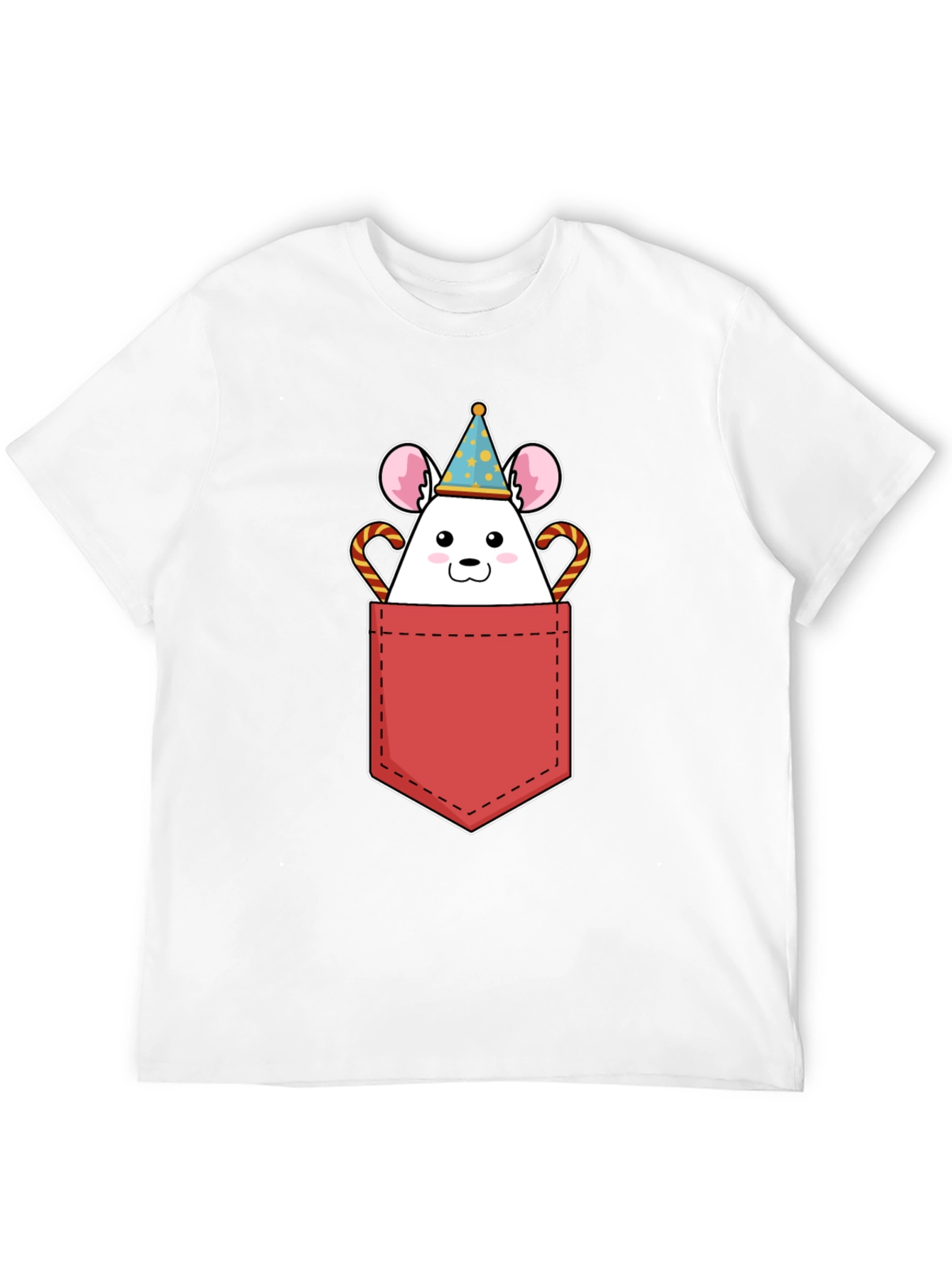 Cute Mouse Pocket T-Shirt