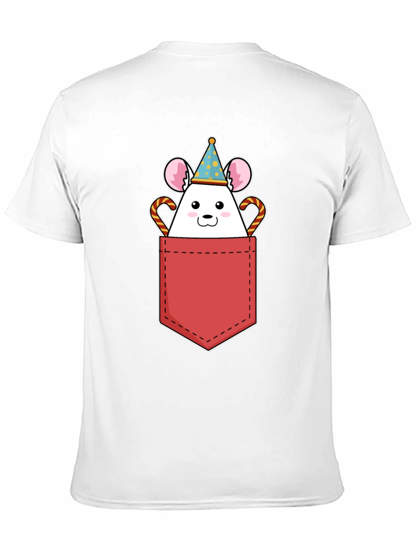 Cute Mouse Pocket T-Shirt