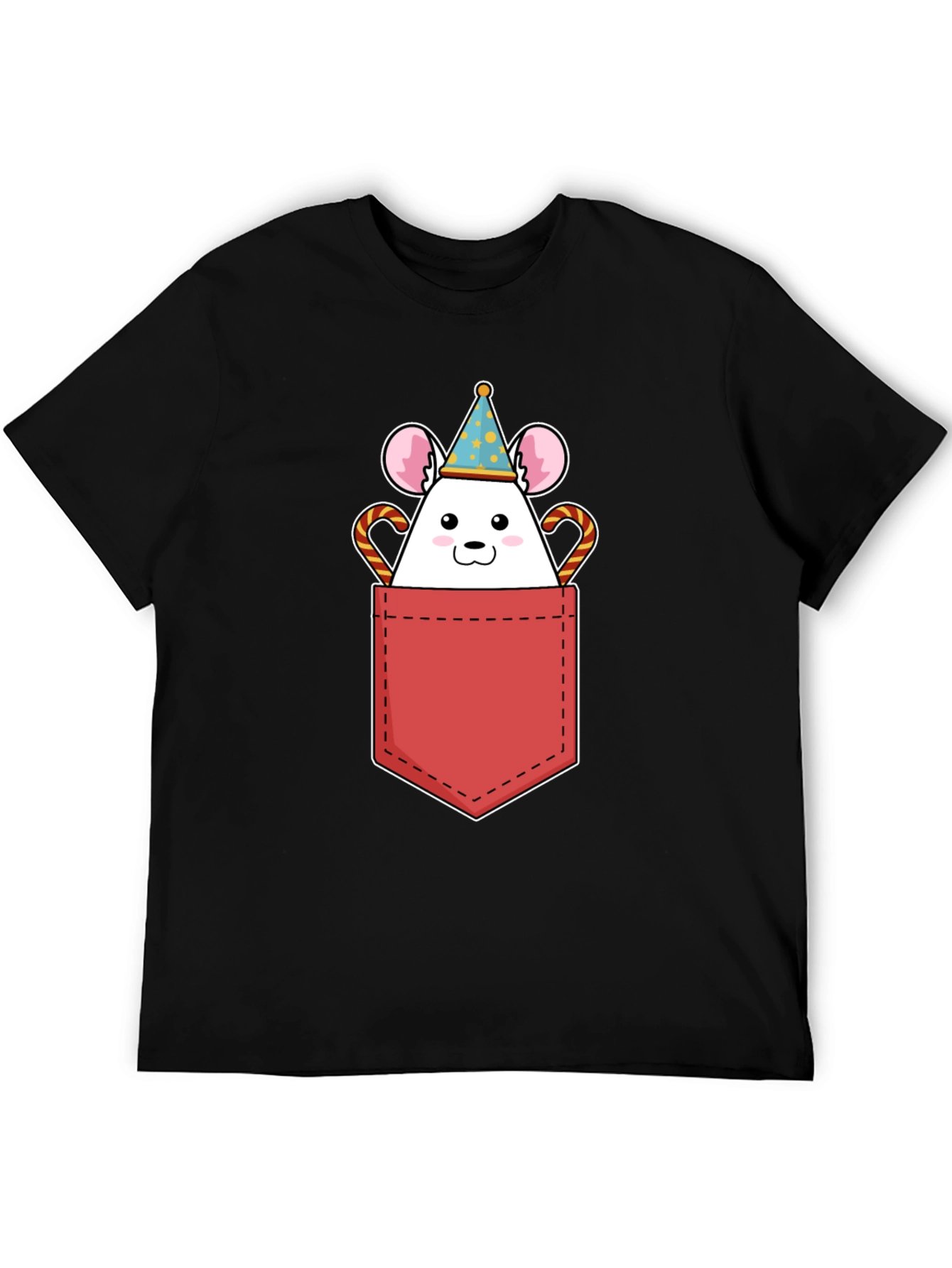 Cute Mouse Pocket T-Shirt