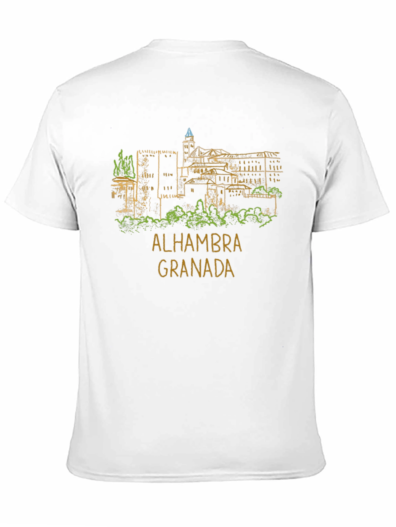 Alhambra Granada Graphic Tee - Classic Black