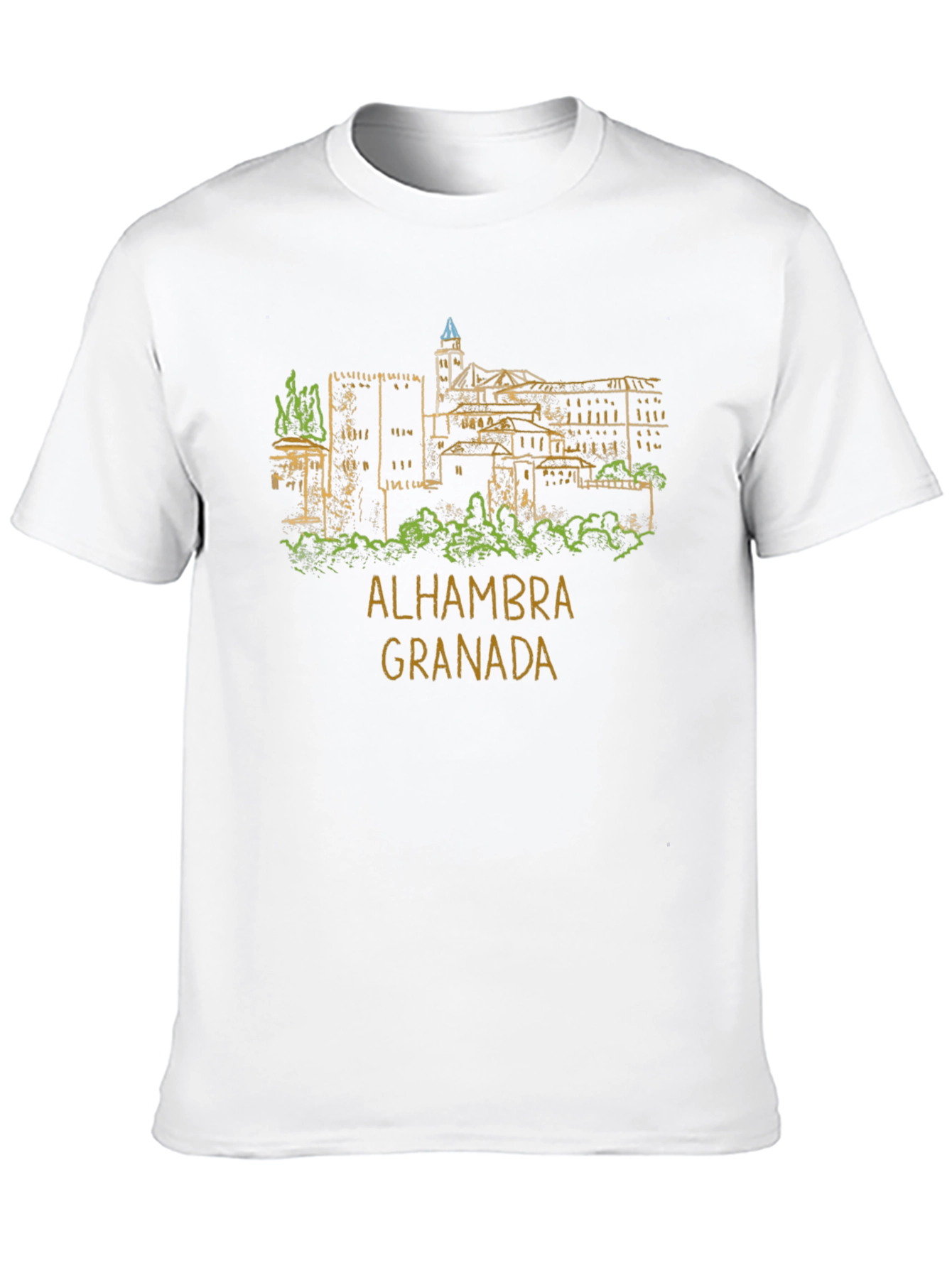 Alhambra Granada Graphic Tee - Classic Black