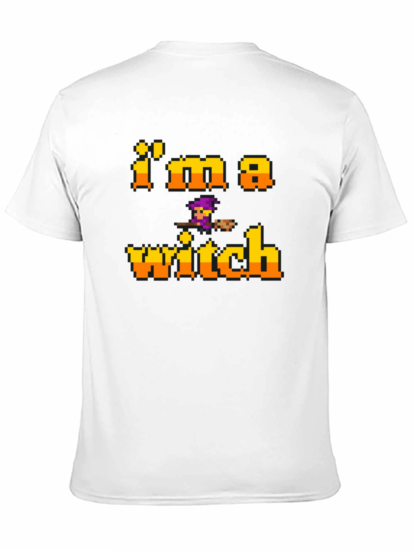 Im A Witch Black T-Shirt - Halloween Pixel Art
