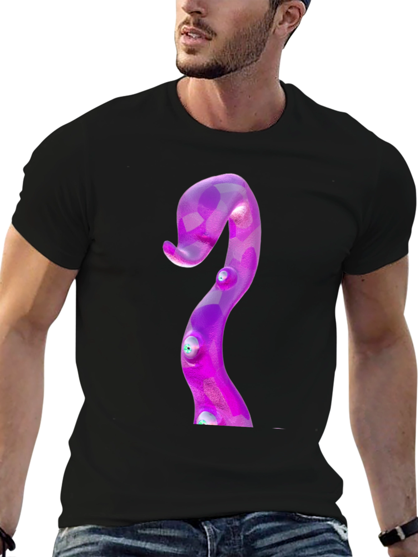 Purple Tentacle Graphic Tee - Kraken Design