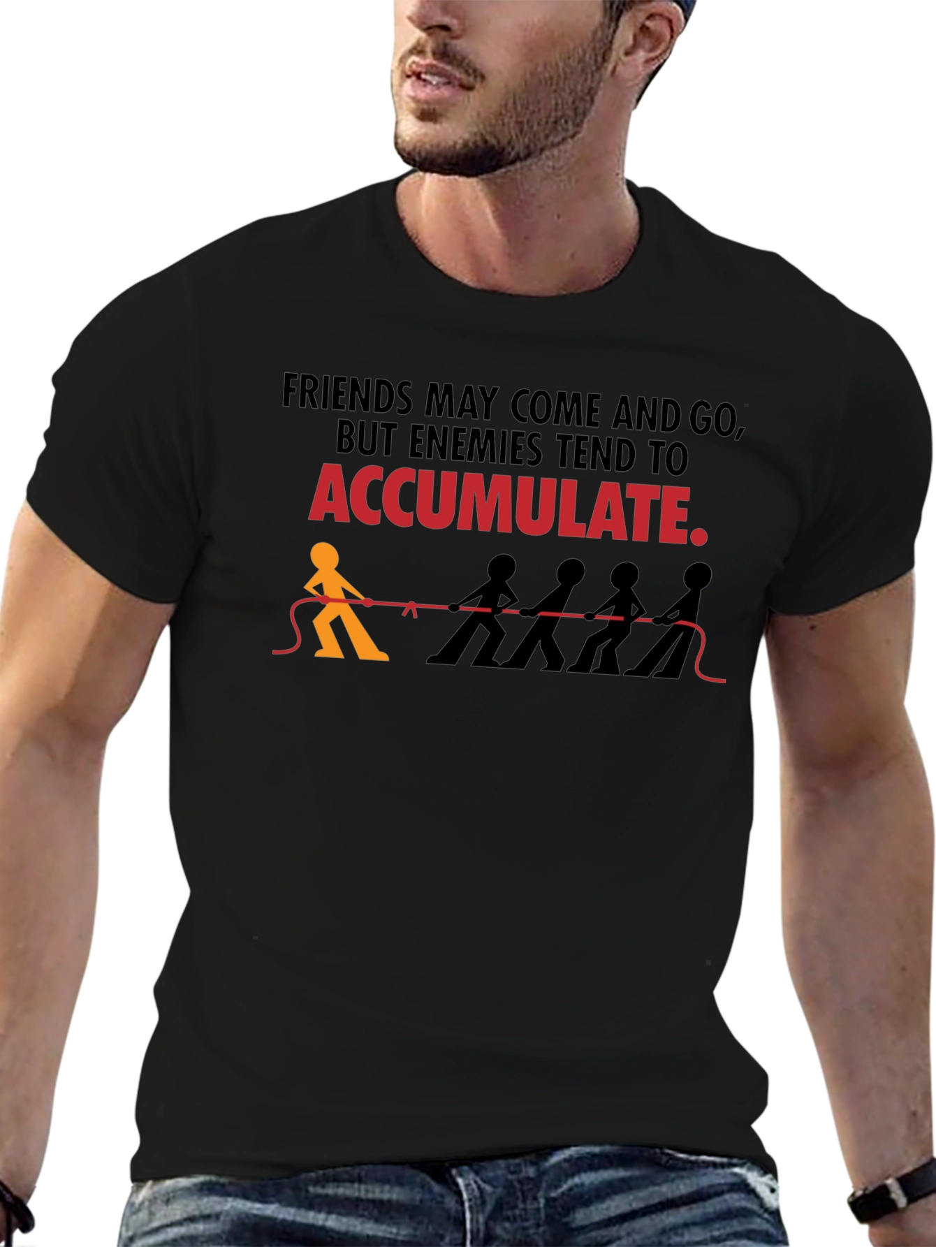 Friends/Enemies Graphic Tee - Accumulate