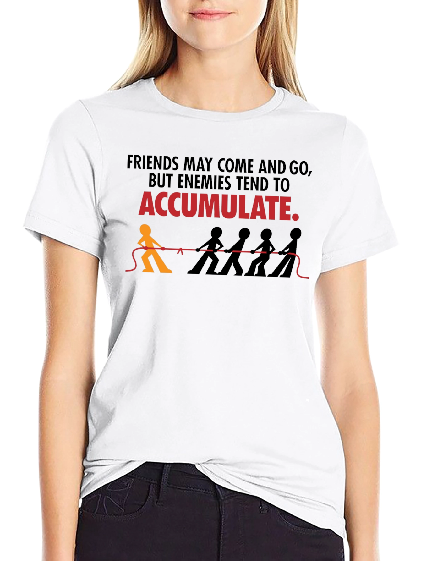 Friends/Enemies Graphic Tee - Accumulate