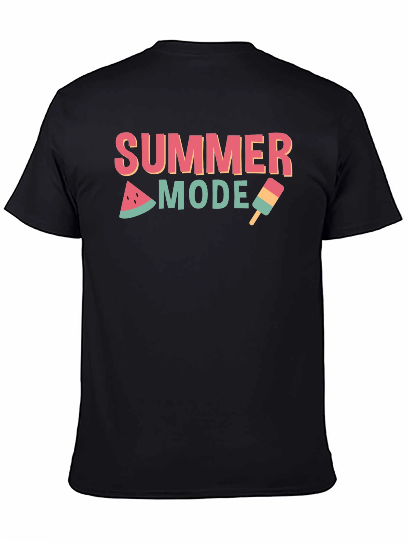Summer Mode Black T-Shirt