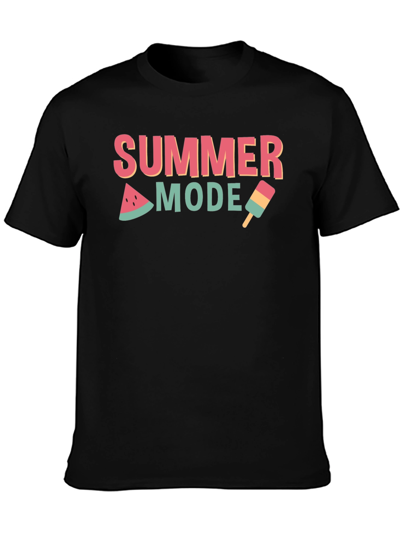 Summer Mode Black T-Shirt