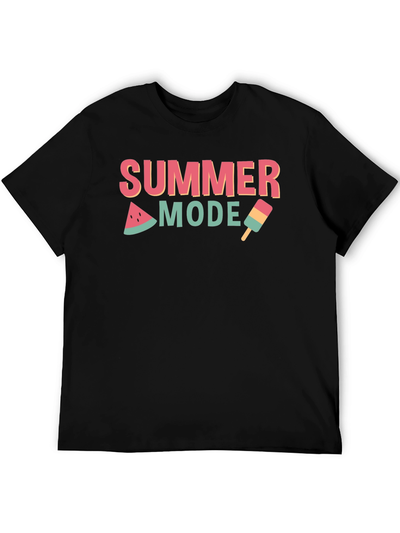 Summer Mode Black T-Shirt