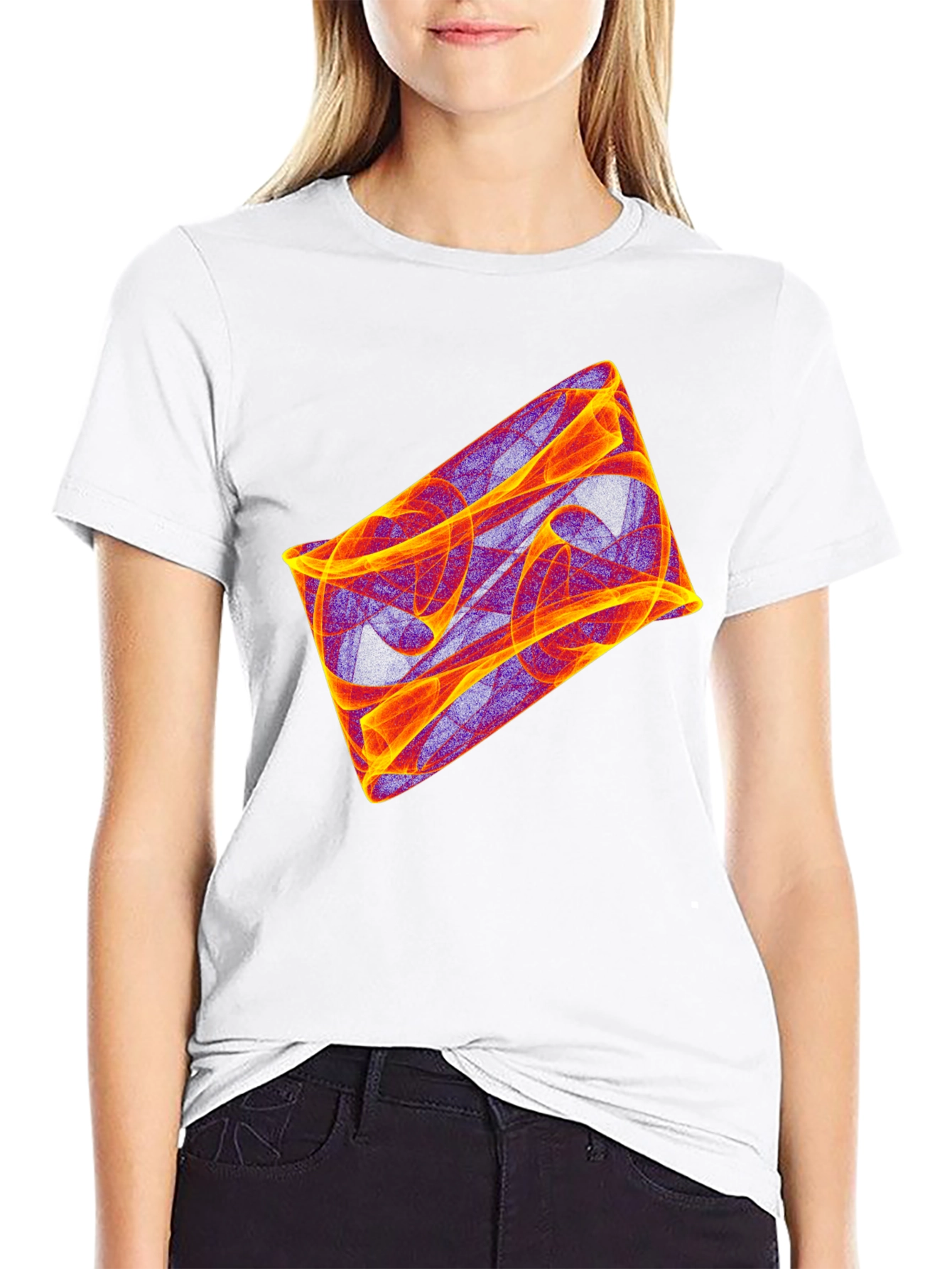 Abstract Graphic Black T-Shirt - Modern Art Tee