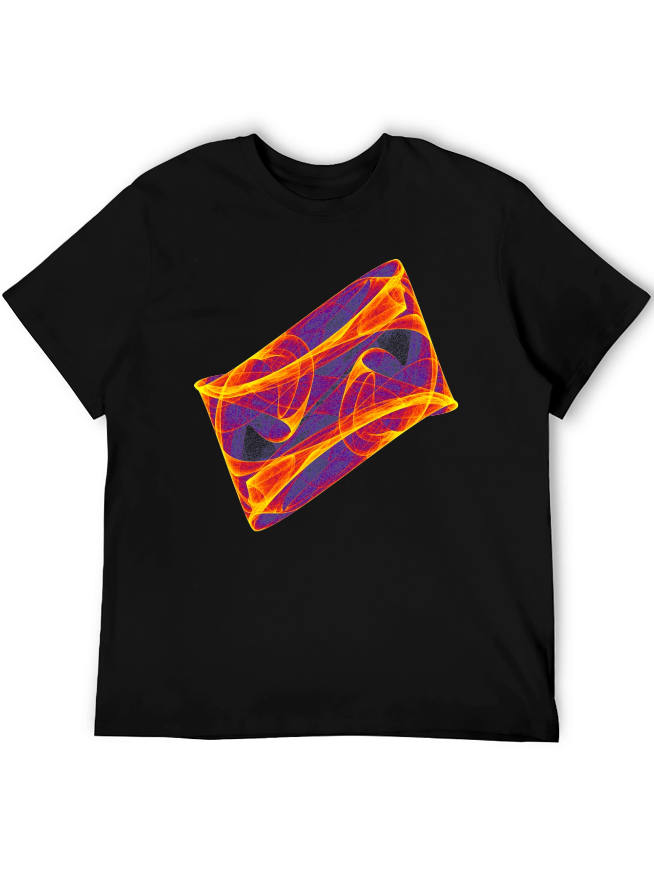 Abstract Graphic Black T-Shirt - Modern Art Tee