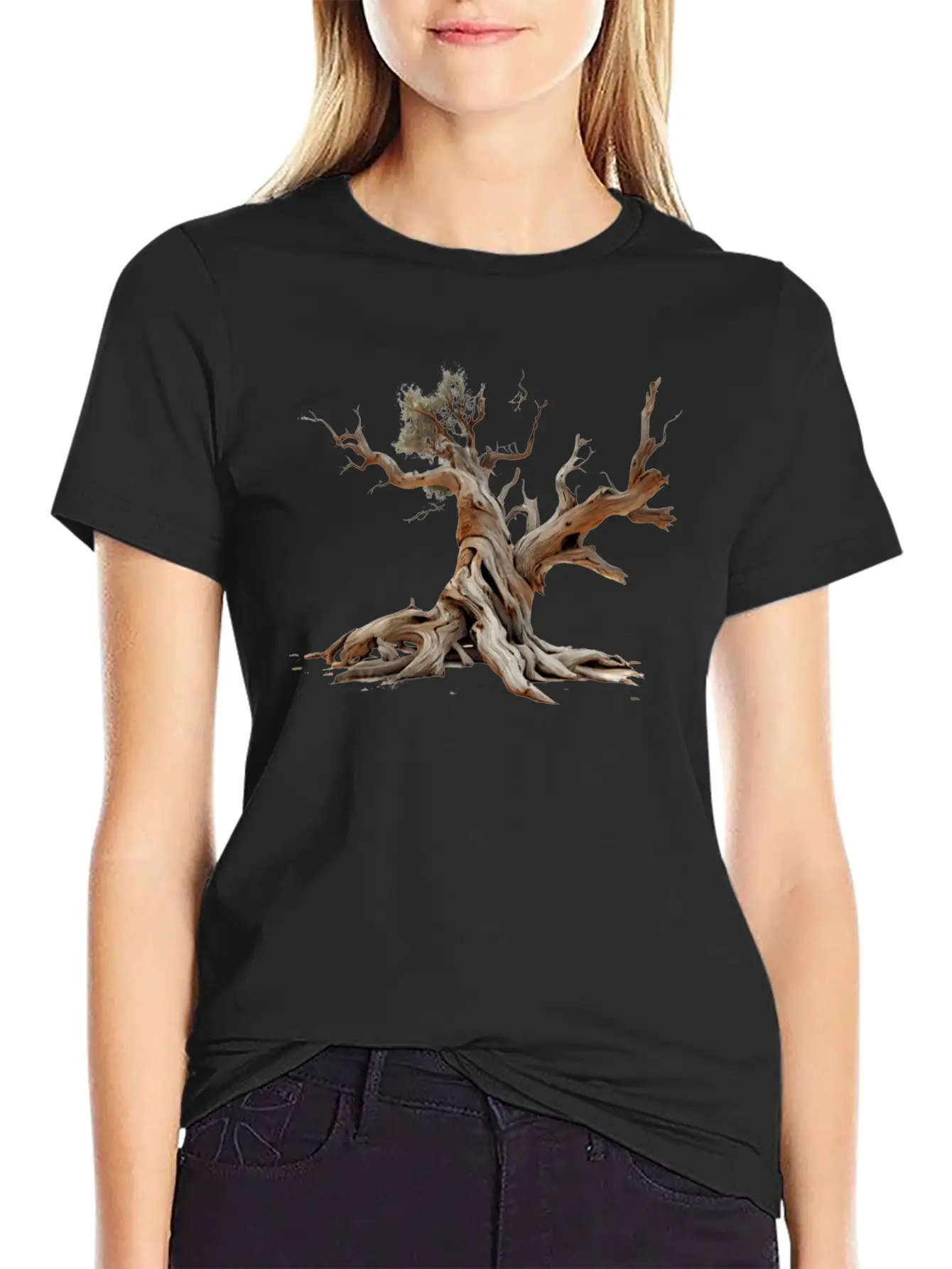 Dead Tree On Transparent Background Unisex Casual T-Shirt – Clean Design For Daily Comfort