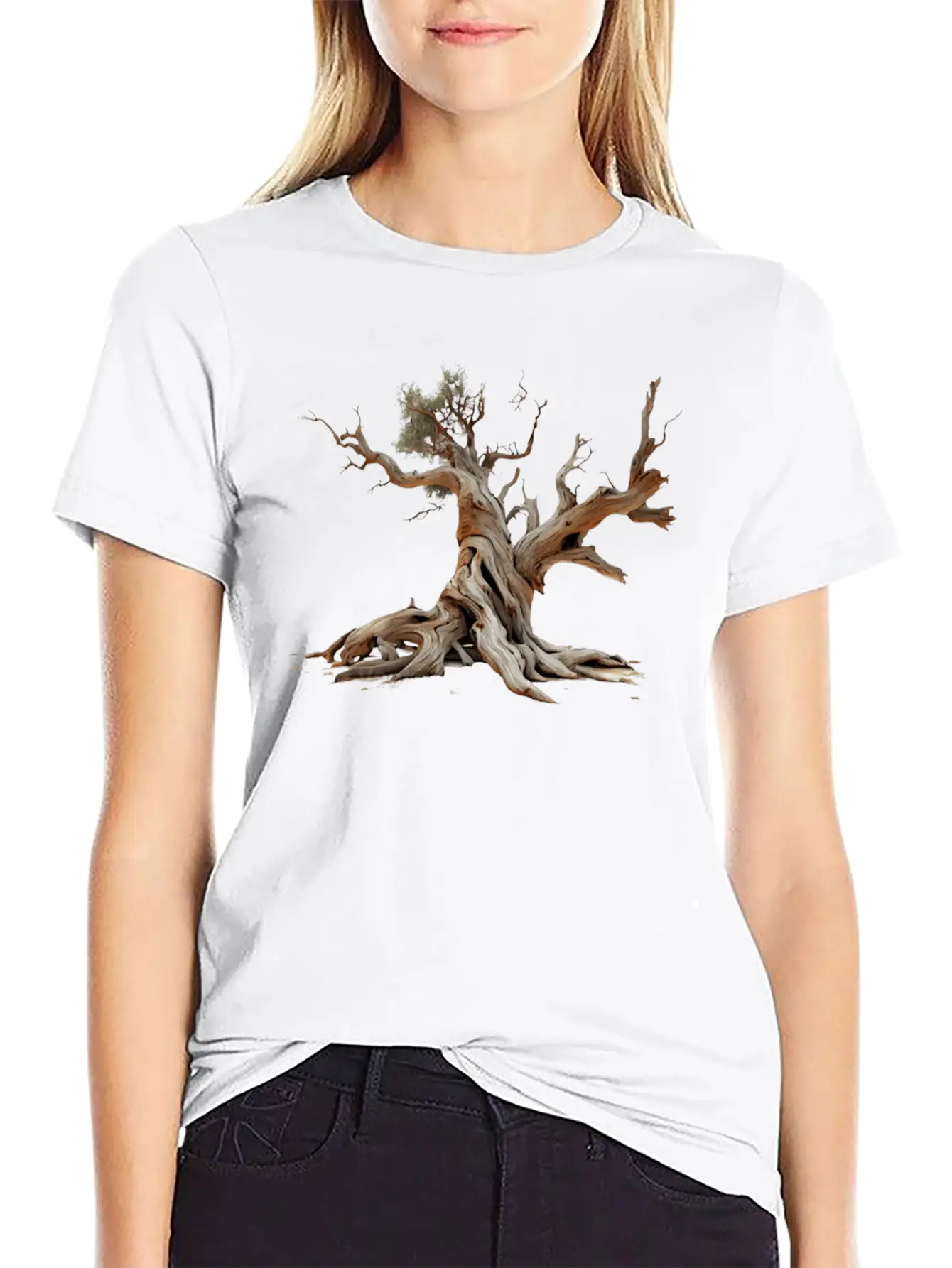 Dead Tree On Transparent Background Unisex Casual T-Shirt – Clean Design For Daily Comfort