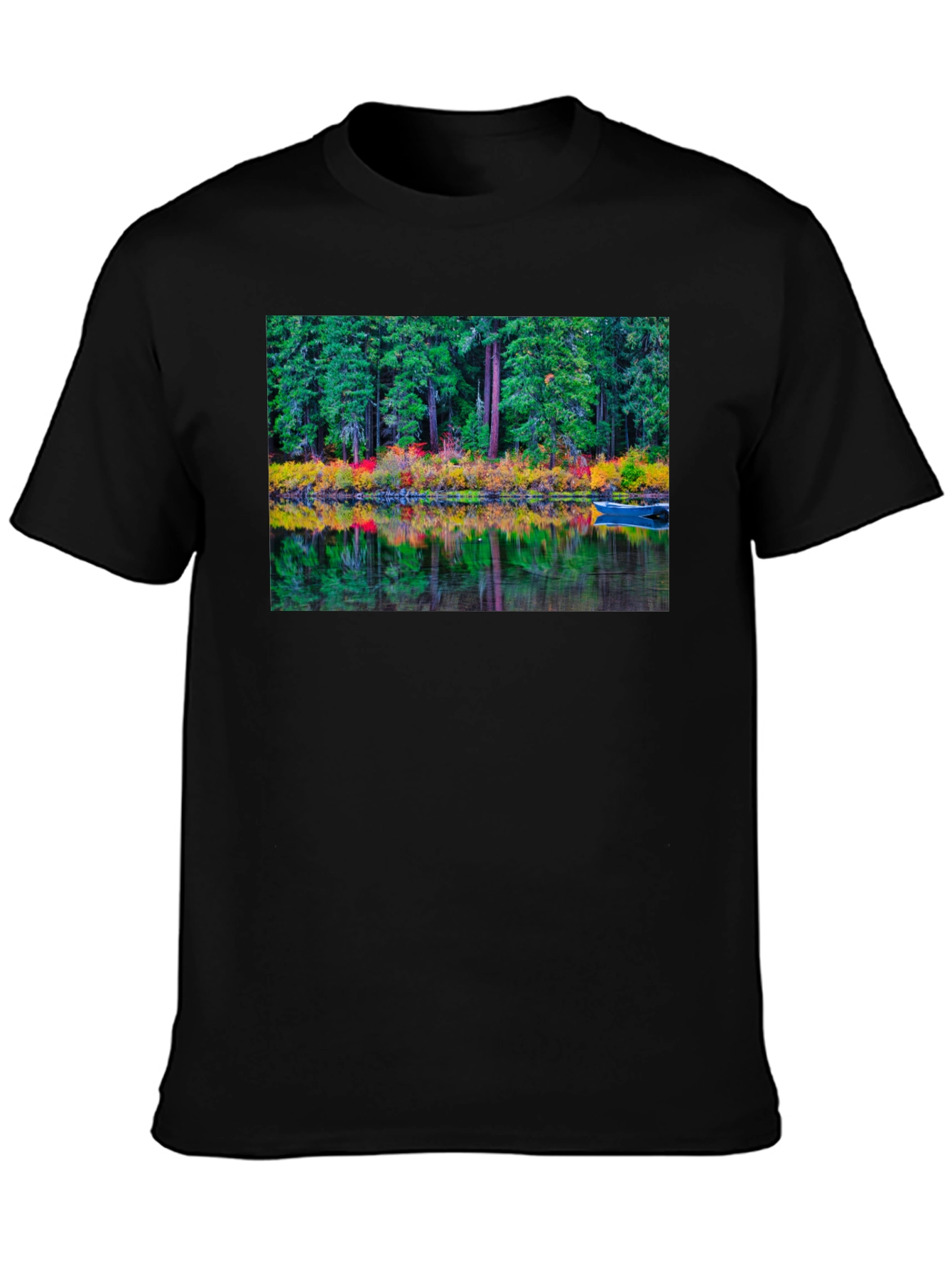 Nature Reflection Graphic Tee - Black