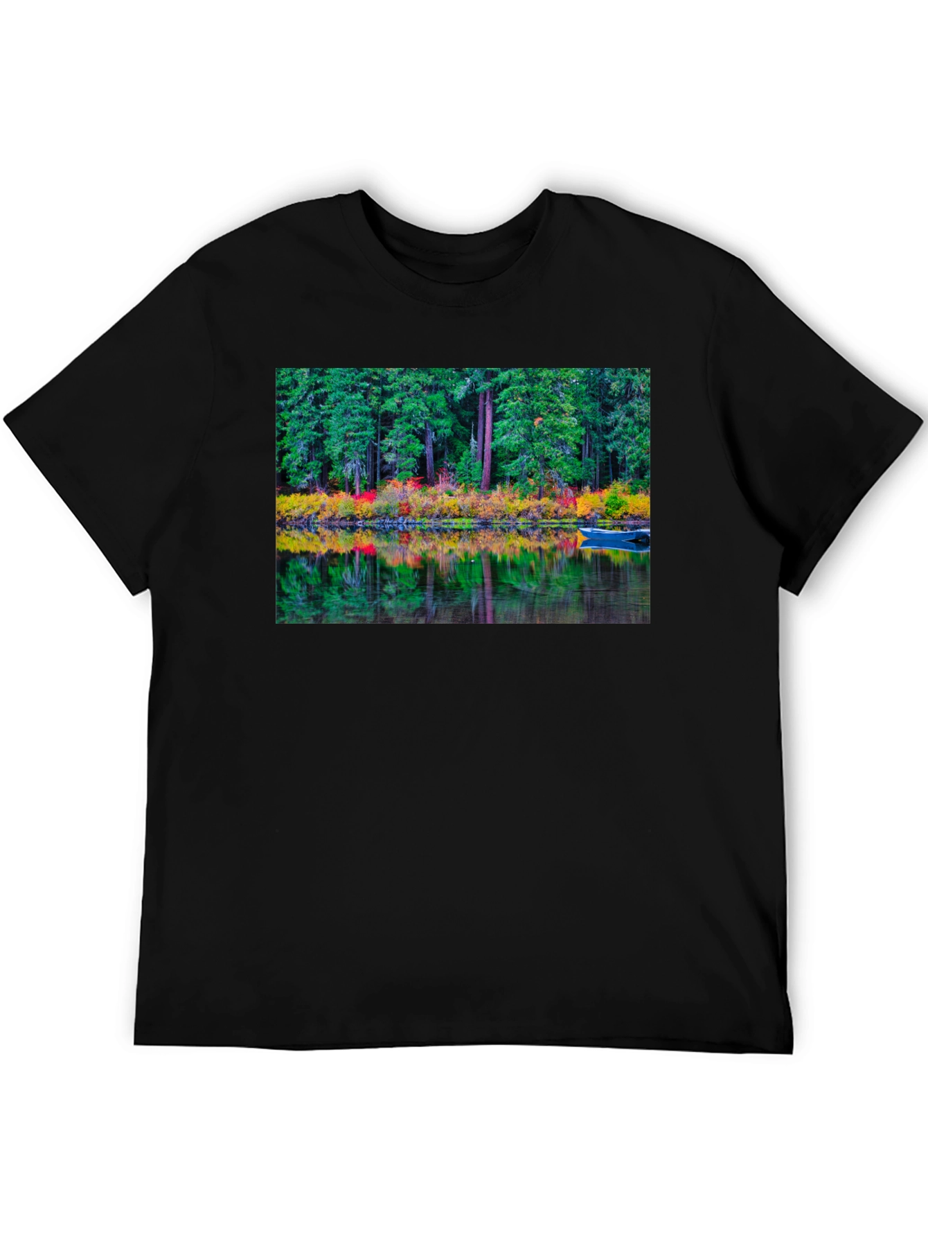 Nature Reflection Graphic Tee - Black