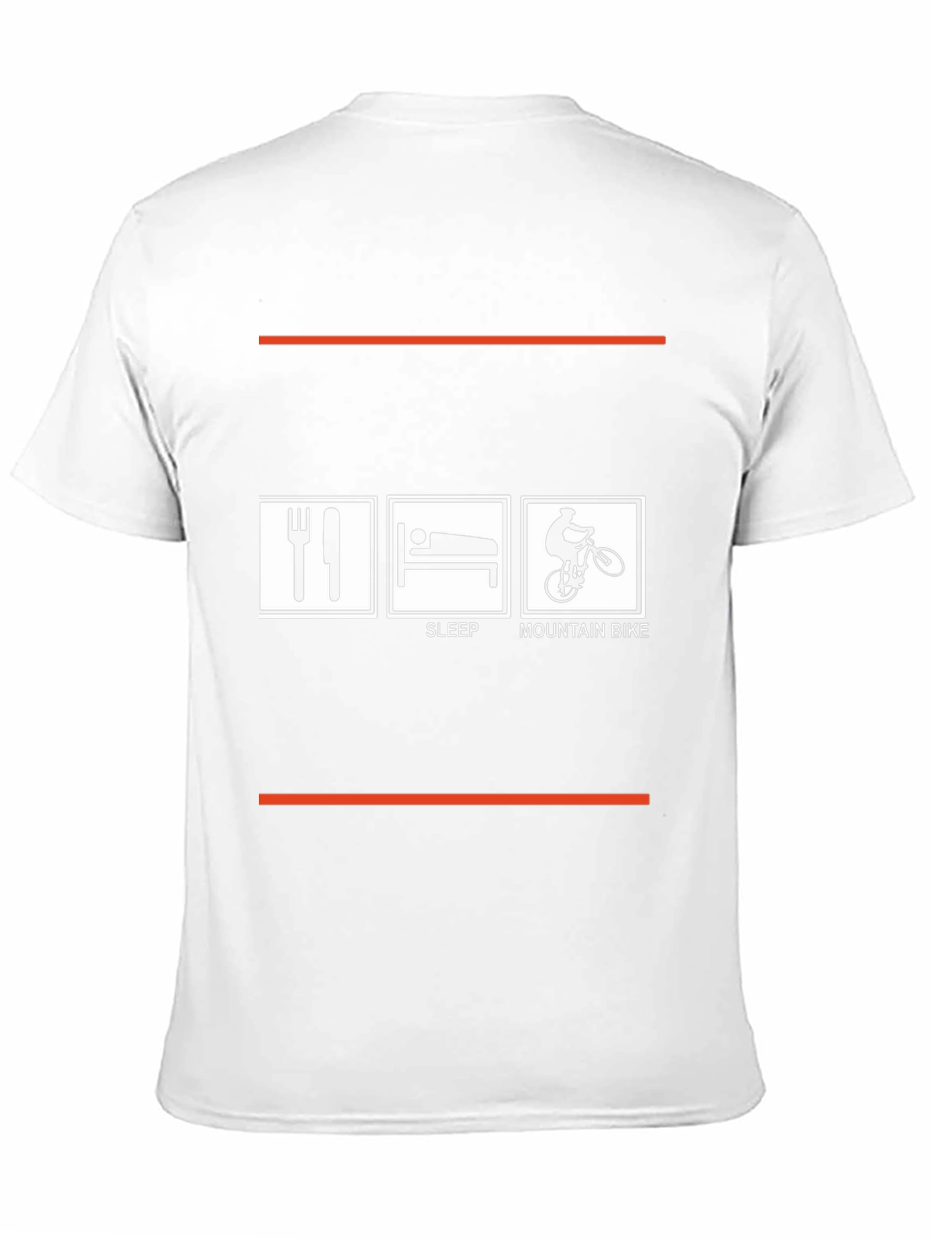 Eat Sleep Mountain Bike Black Graphic Tee