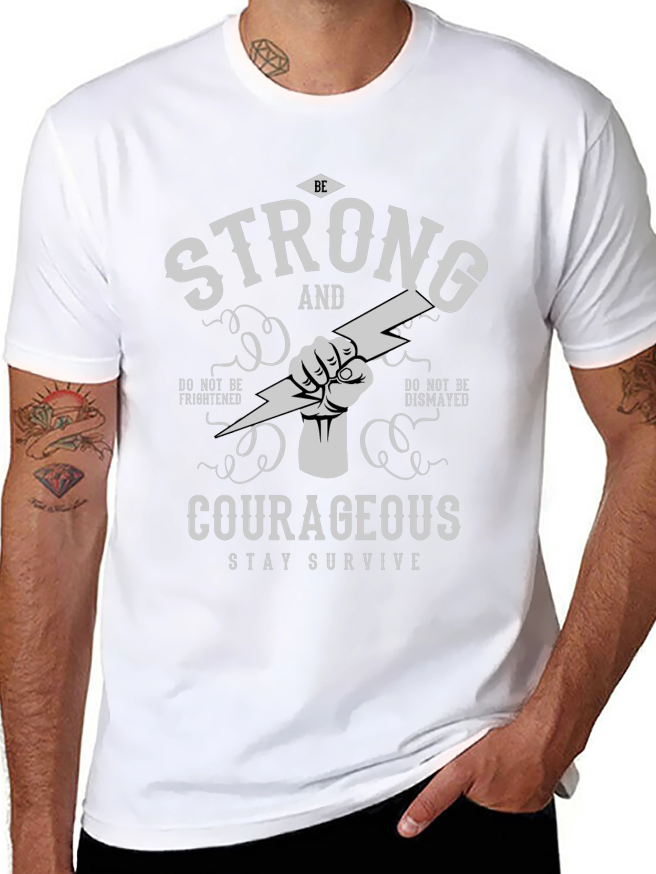 Be Strong and Courageous Graphic T-Shirt