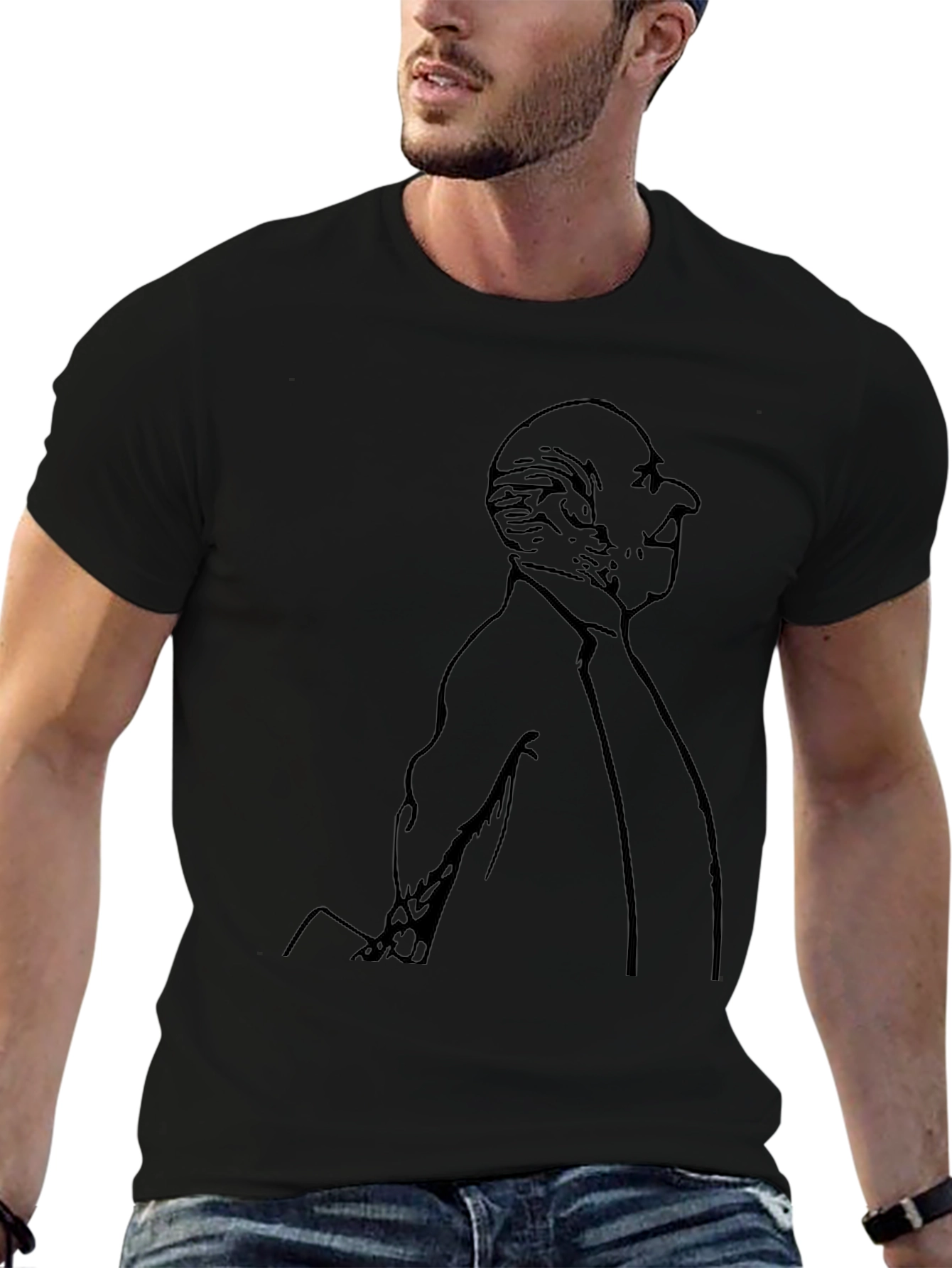 Classic Portrait Black T-Shirt
