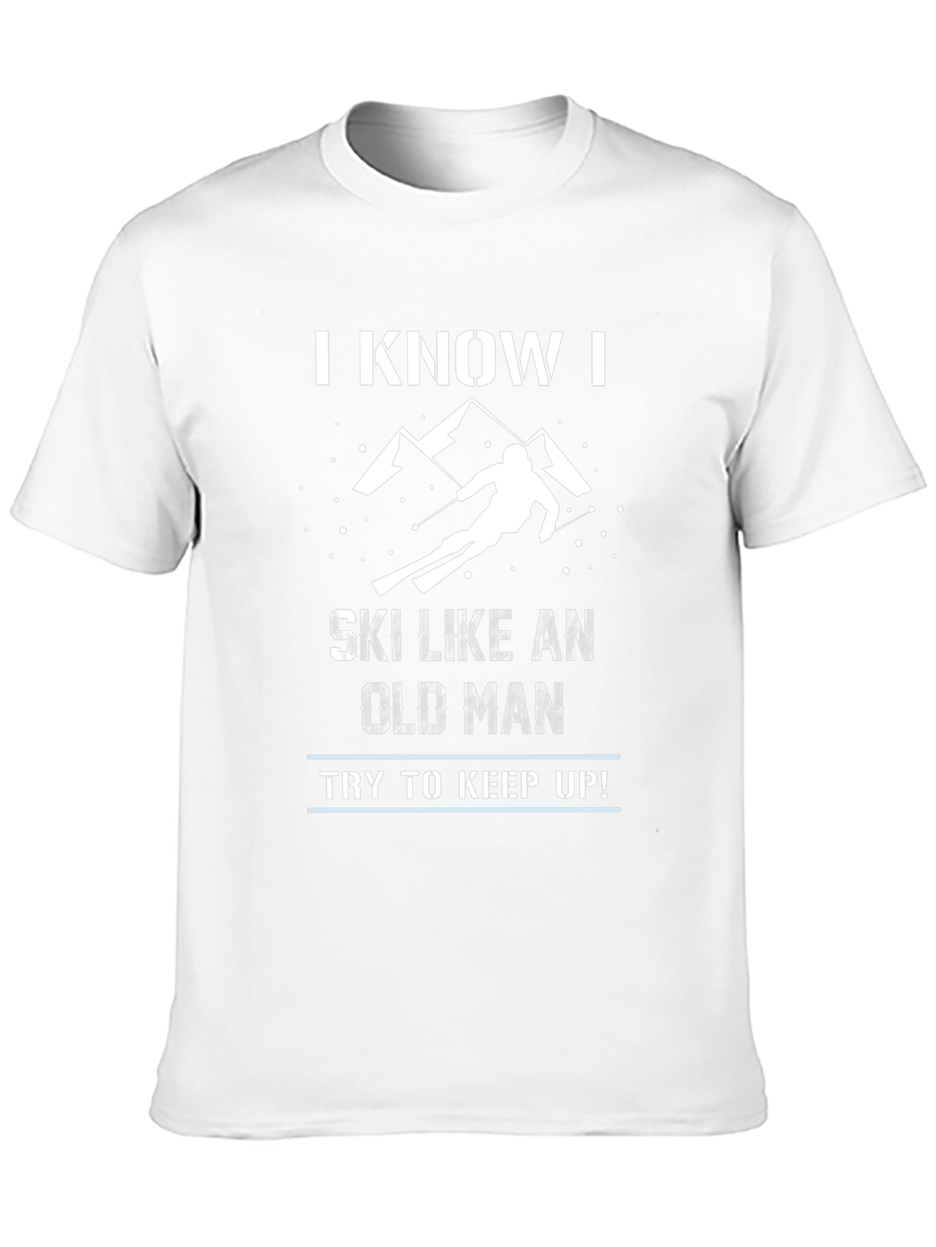 Funny Skiing Old Man T-Shirt