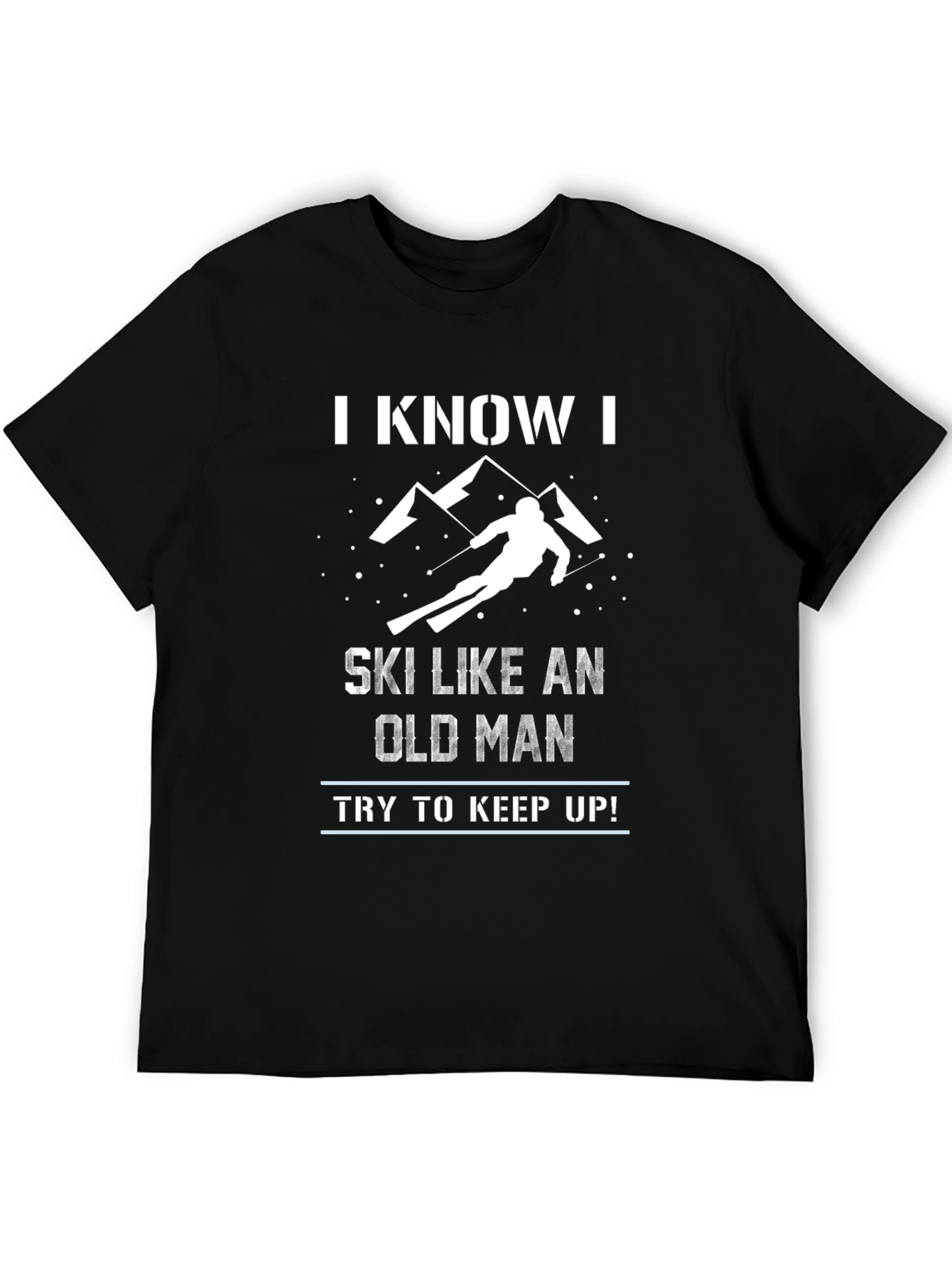 Funny Skiing Old Man T-Shirt