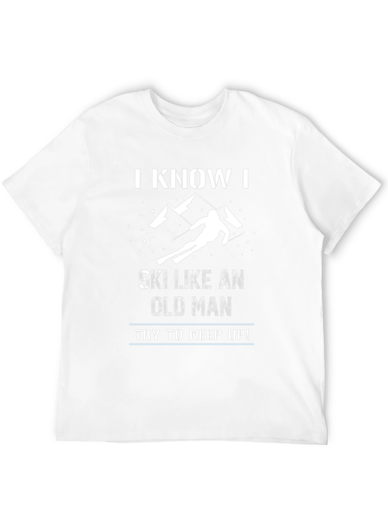 Funny Skiing Old Man T-Shirt