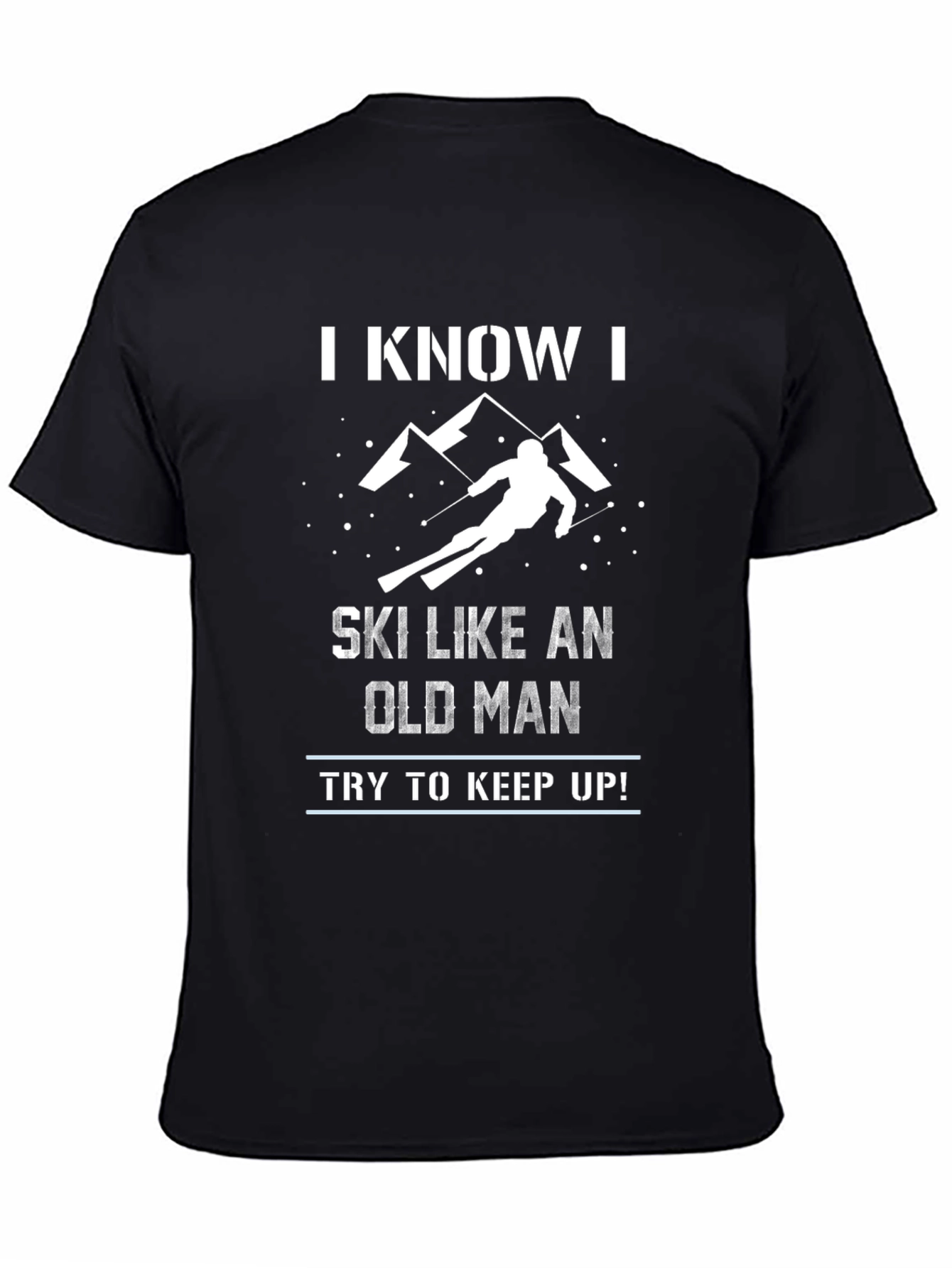 Funny Skiing Old Man T-Shirt