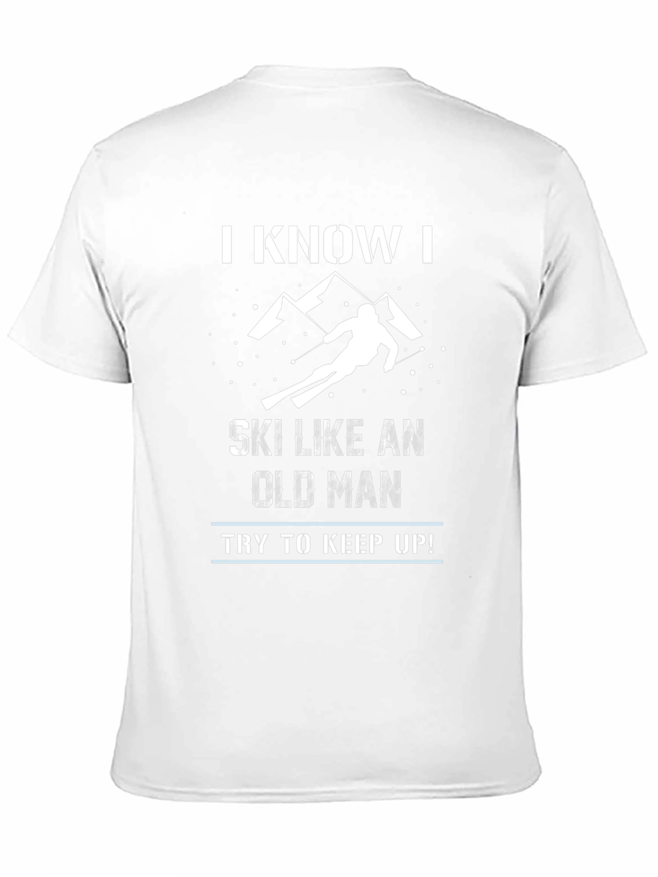 Funny Skiing Old Man T-Shirt