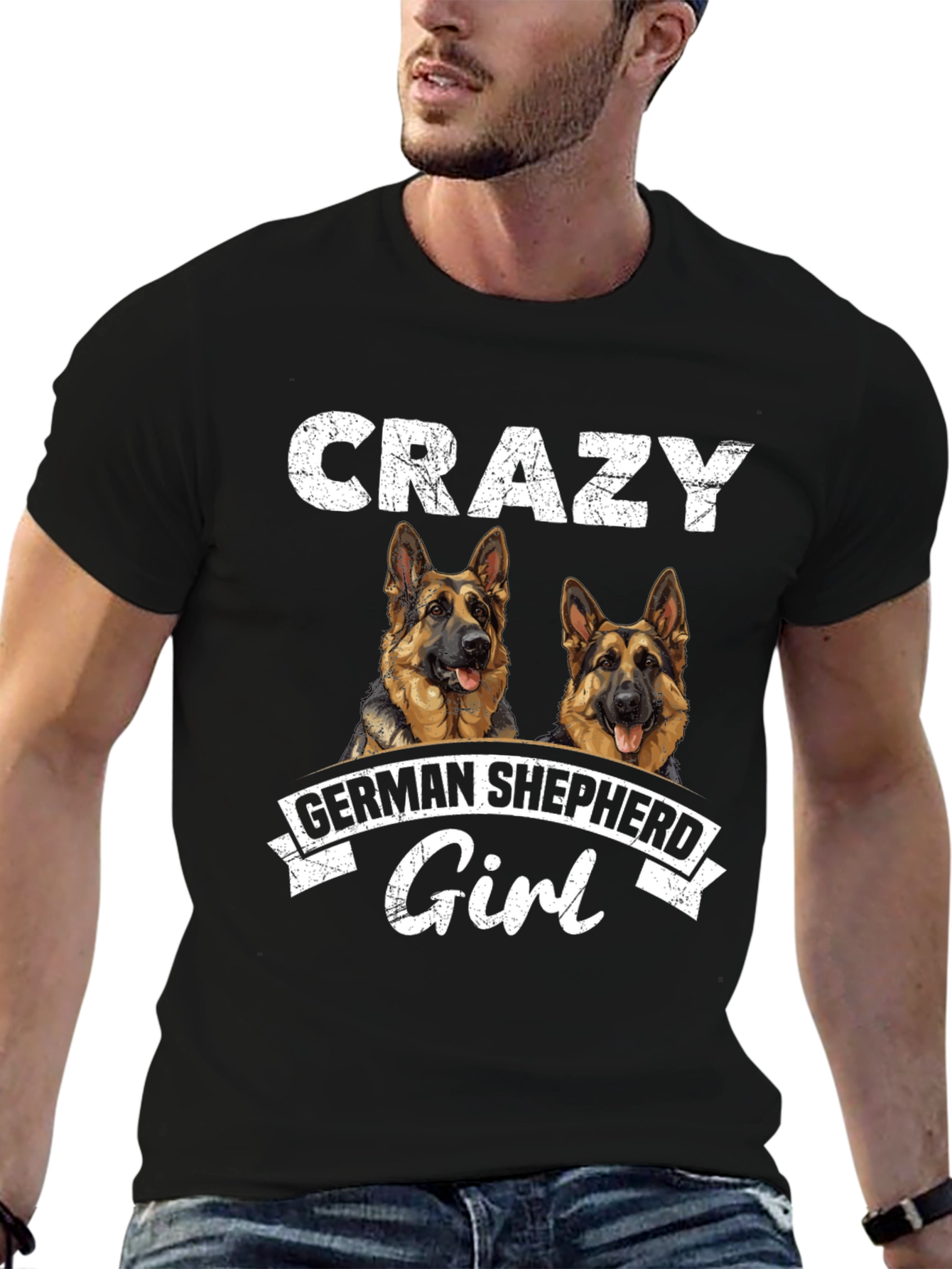 Crazy German Shepherd Girl T-Shirt