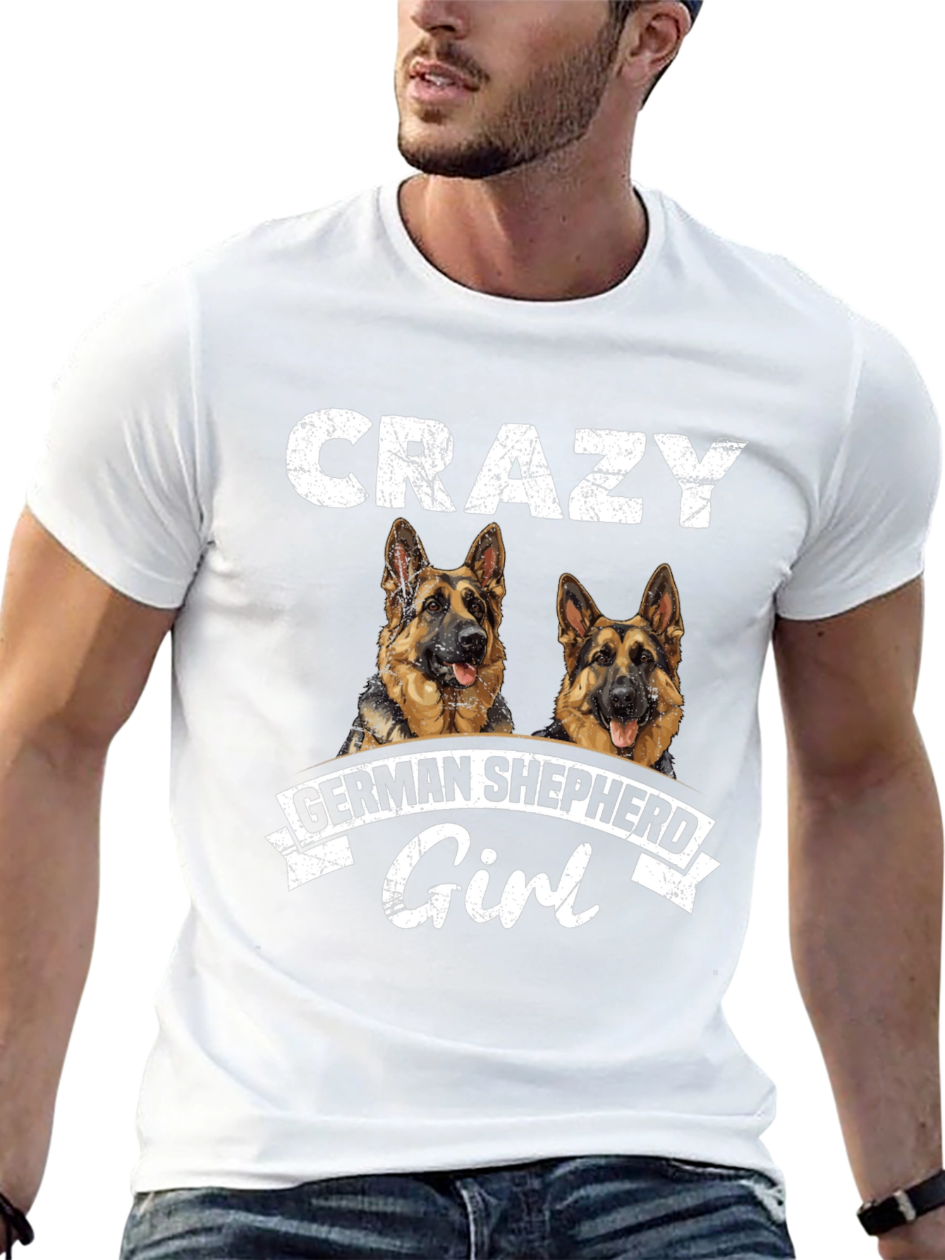 Crazy German Shepherd Girl T-Shirt