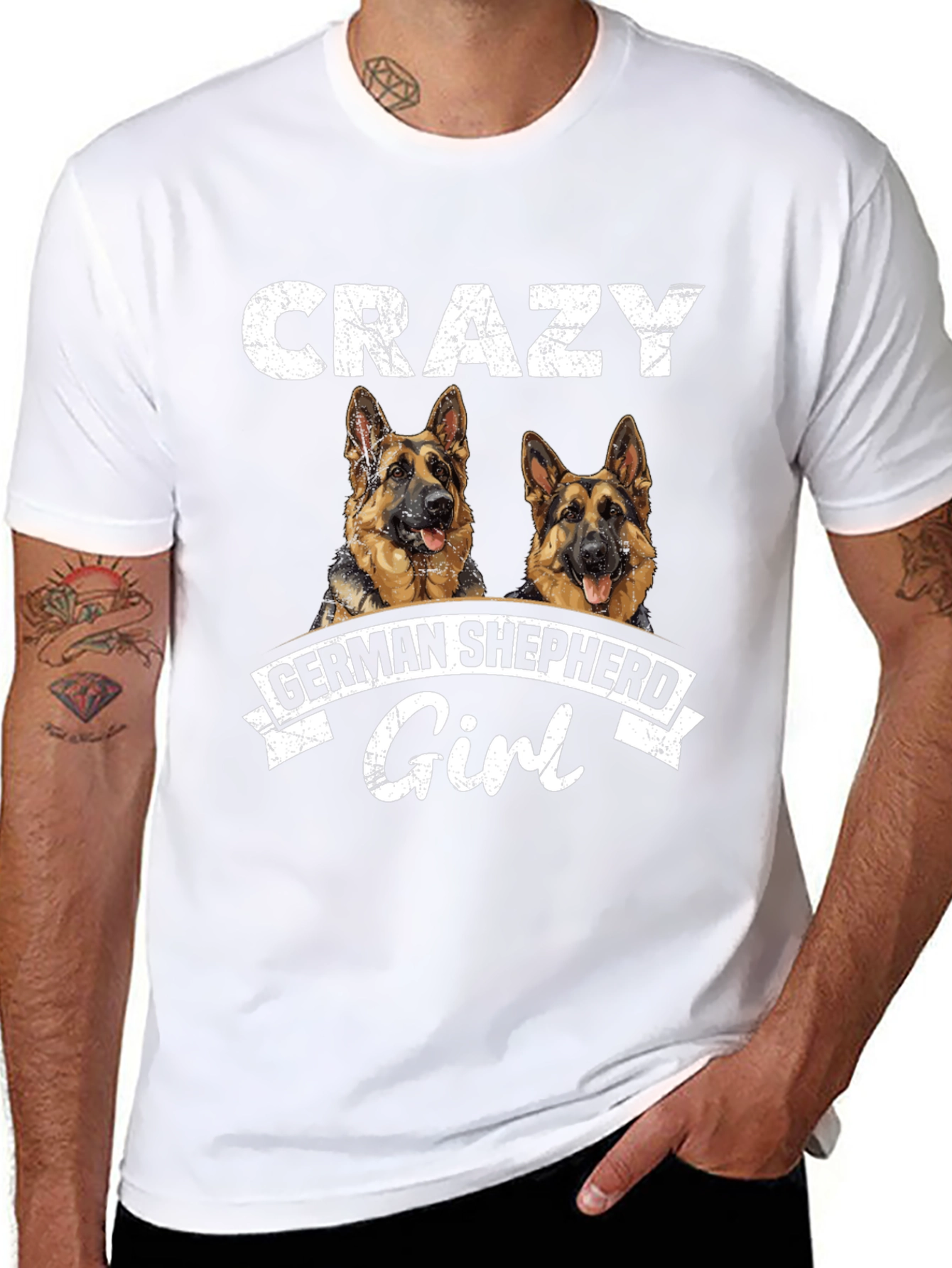 Crazy German Shepherd Girl T-Shirt