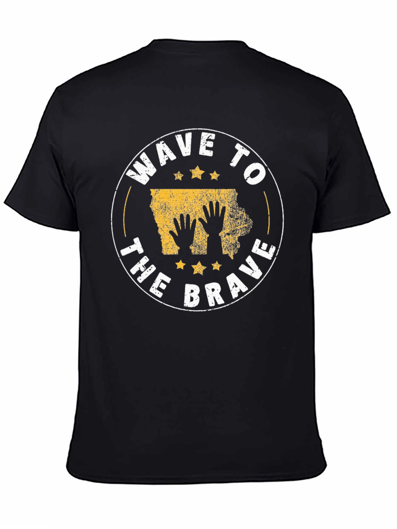 Wave to the Brave Iowa Graphic T-Shirt
