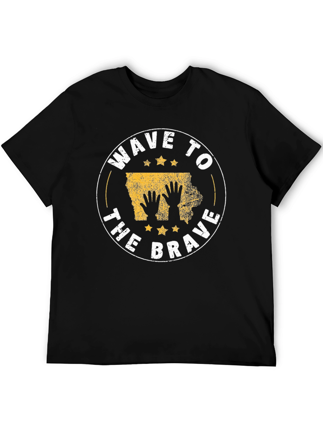 Wave to the Brave Iowa Graphic T-Shirt