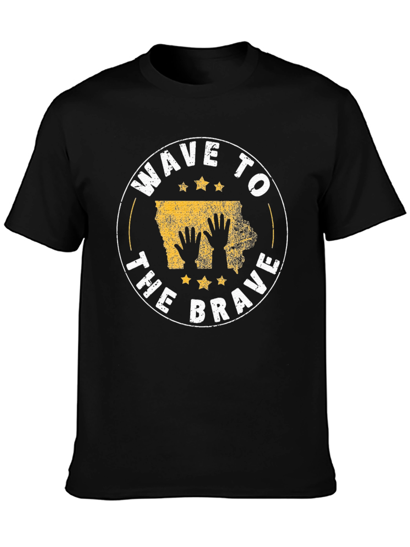 Wave to the Brave Iowa Graphic T-Shirt
