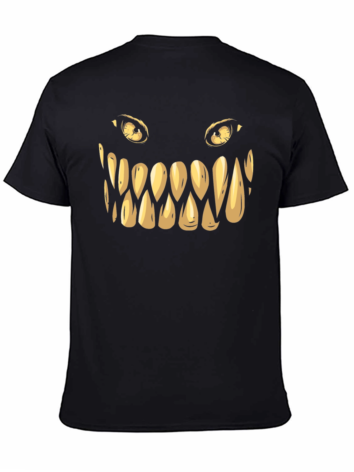 Monster Face Graphic Tee - Spooky Style