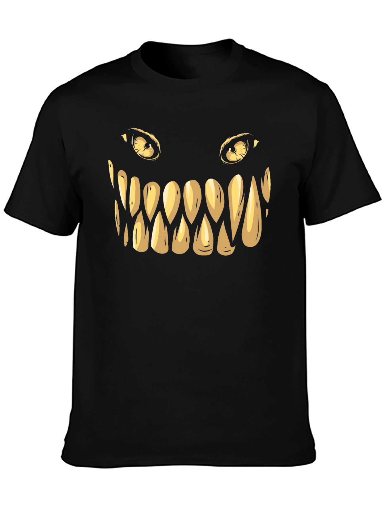 Monster Face Graphic Tee - Spooky Style