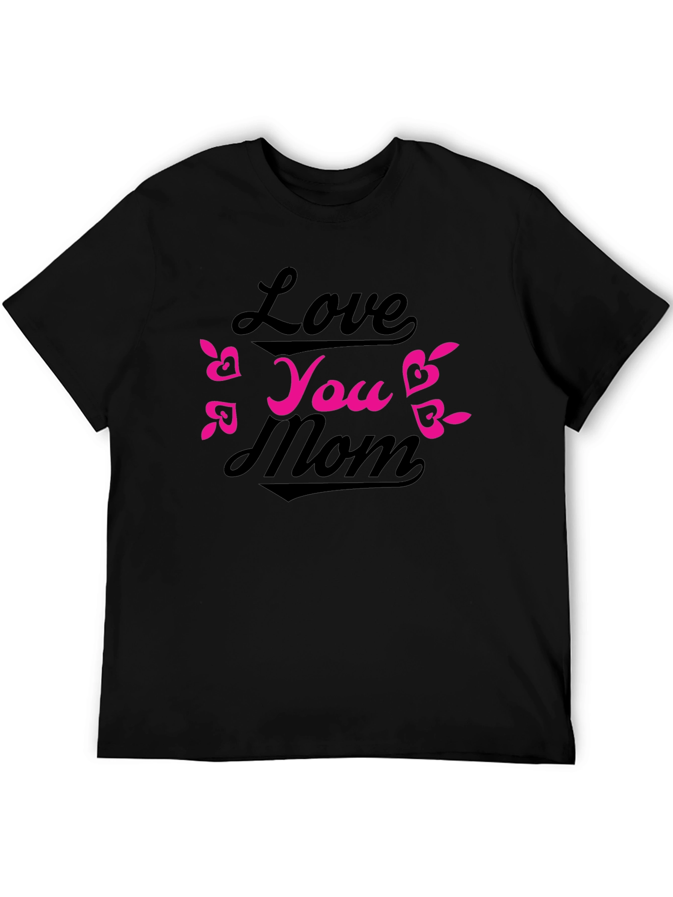 Love You Mom Black T-Shirt