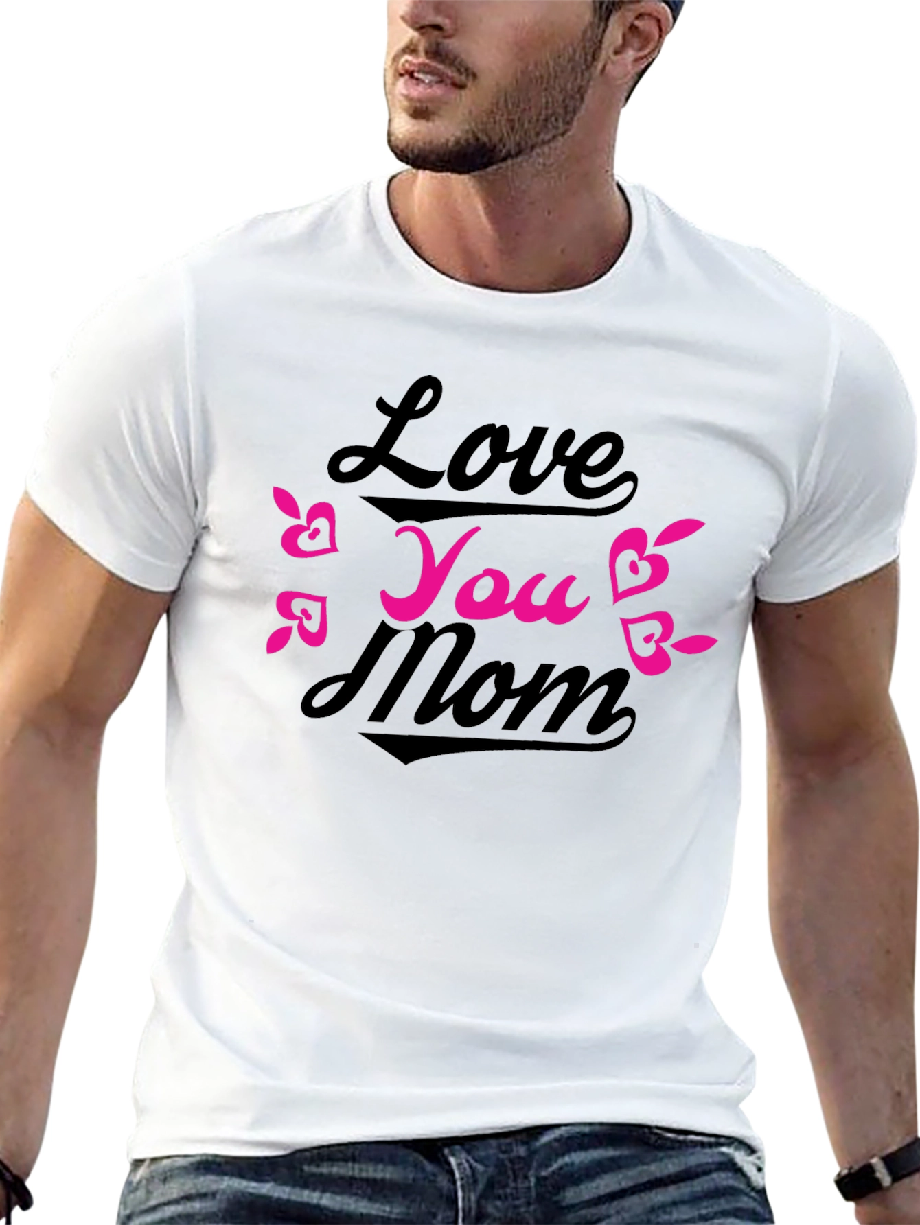 Love You Mom Black T-Shirt